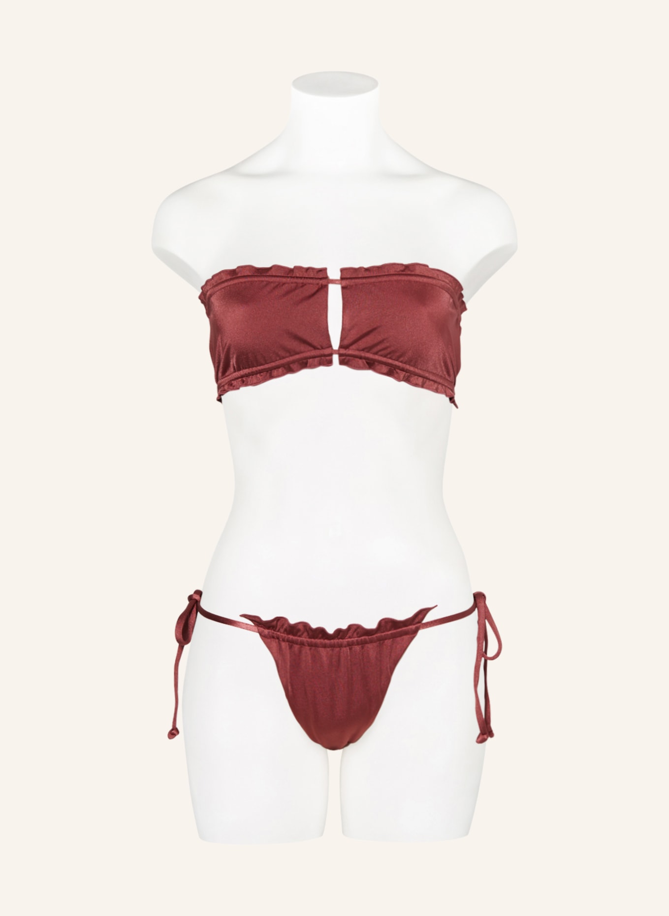 espadrij l'originale Bandeau-Bikini-Top CHLOE, Farbe: ALTROSA (Bild 2)