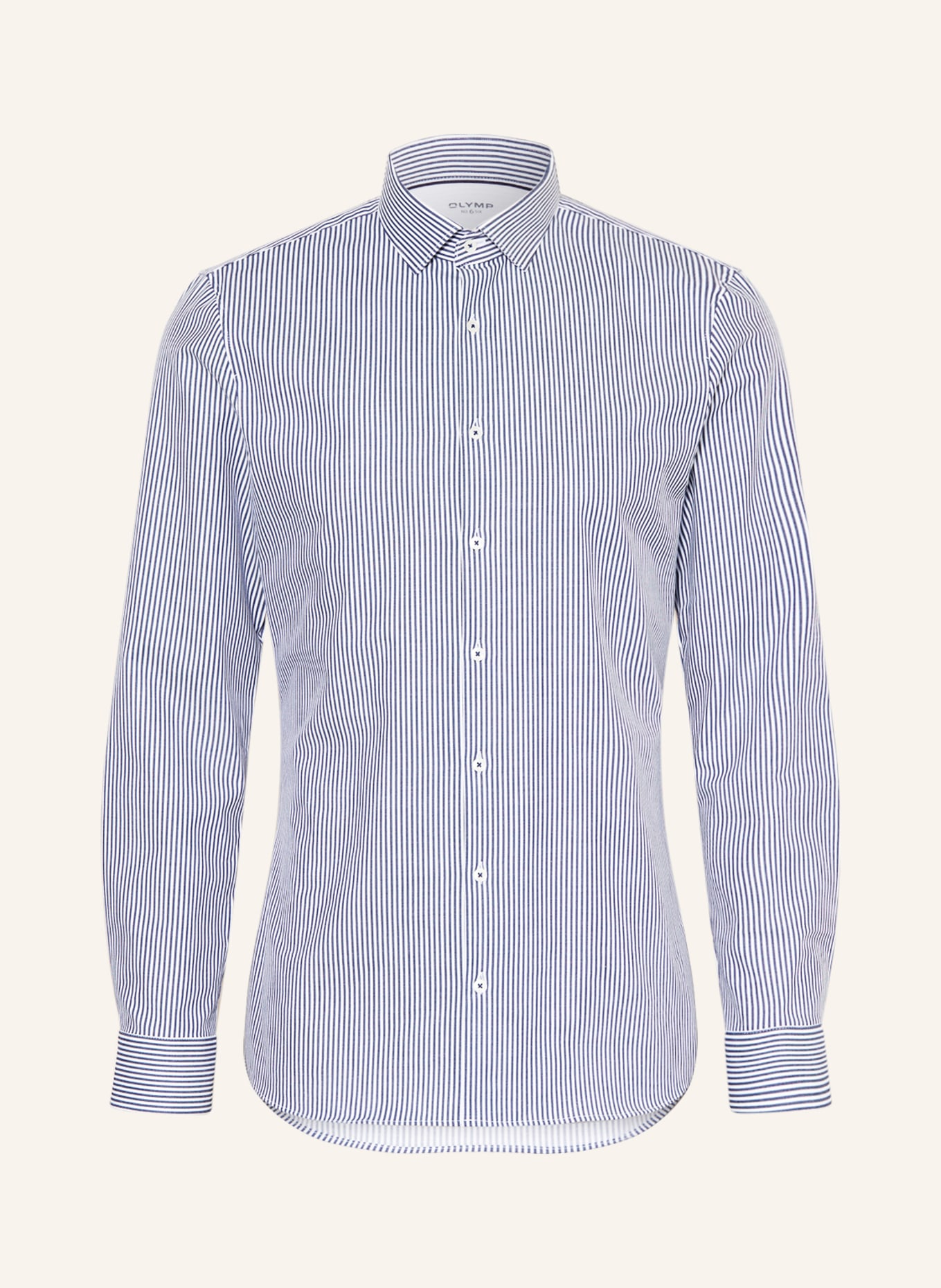 OLYMP Jerseyhemd No. Six 24/Seven super slim, Farbe: HELLBLAU/ WEISS (Bild 1)