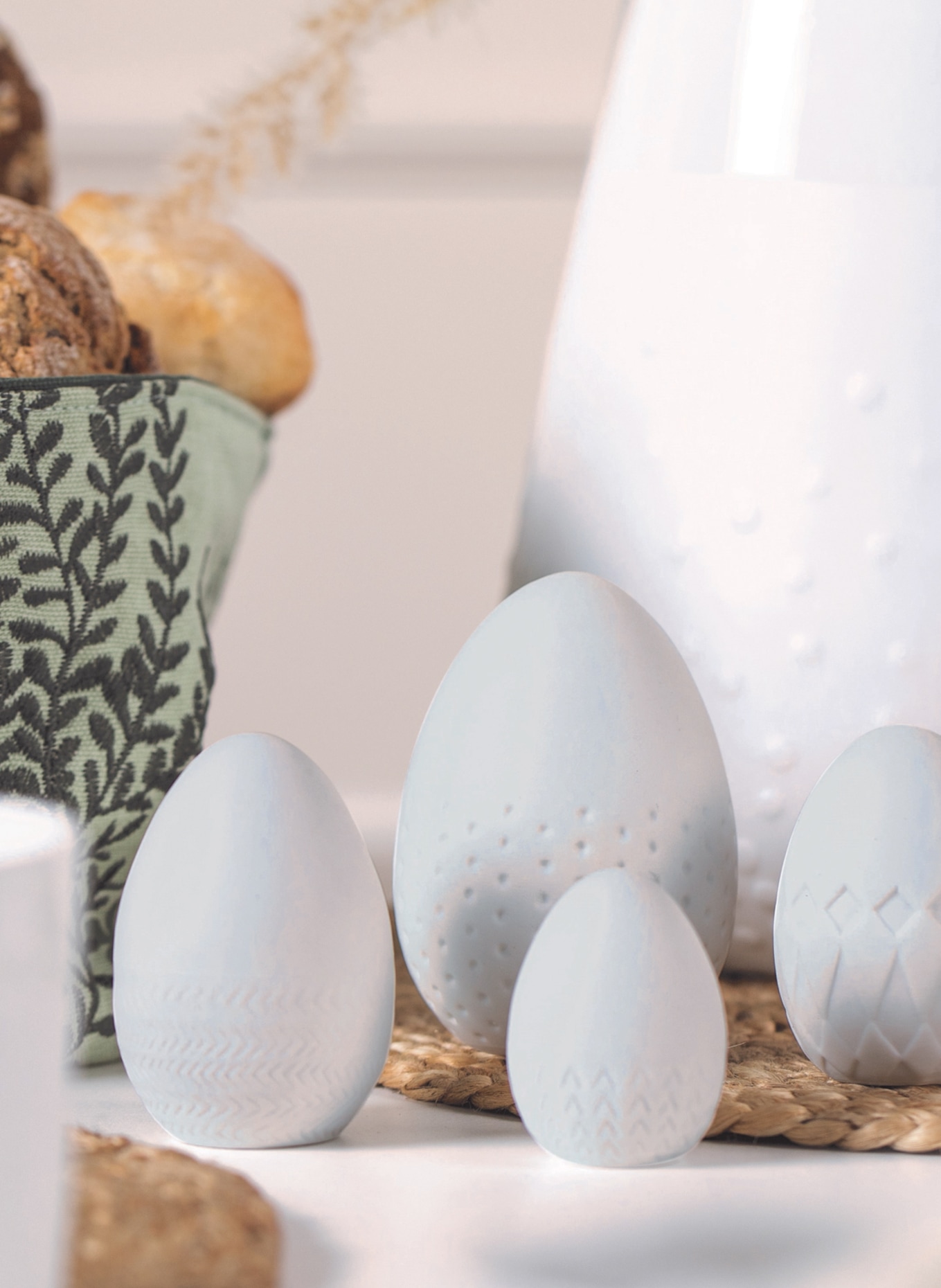 RÄDER 4er-Set Dekofiguren: WEISS