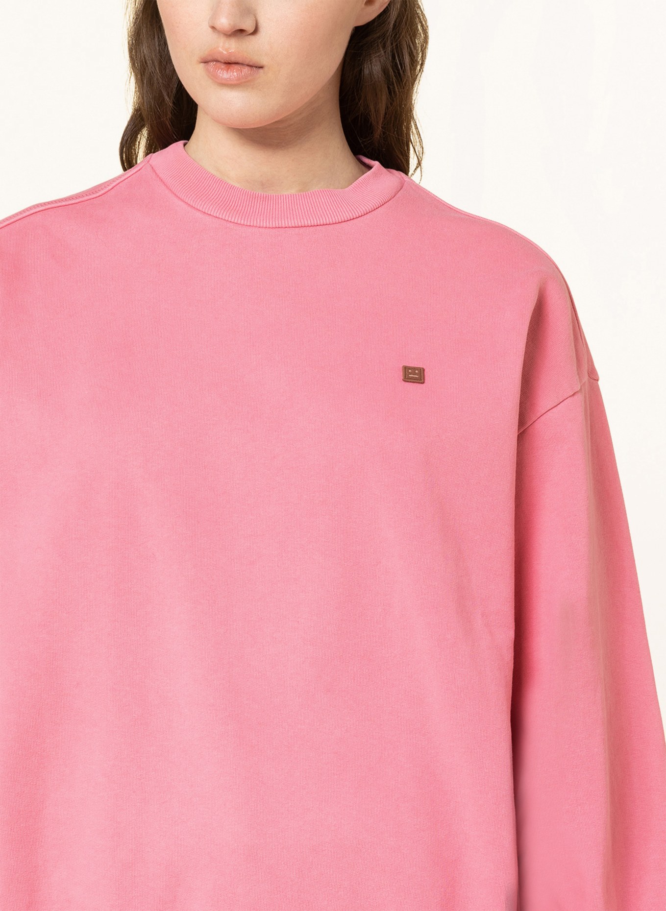 Acne Studios Oversized sweatshirt in pink pink