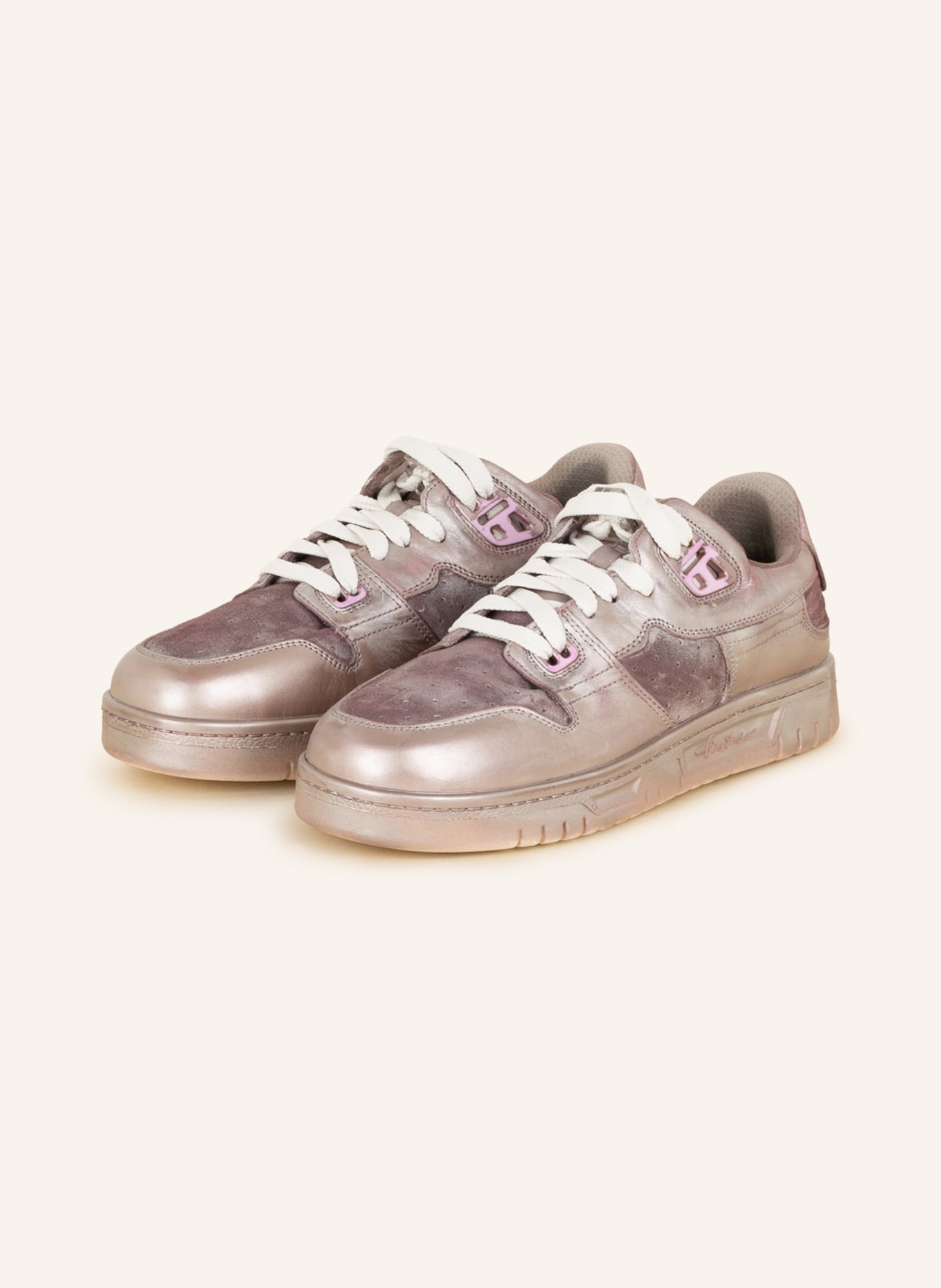 Acne Studios Sneakers, Color: WHITE/ SILVER/ PINK (Image 1)