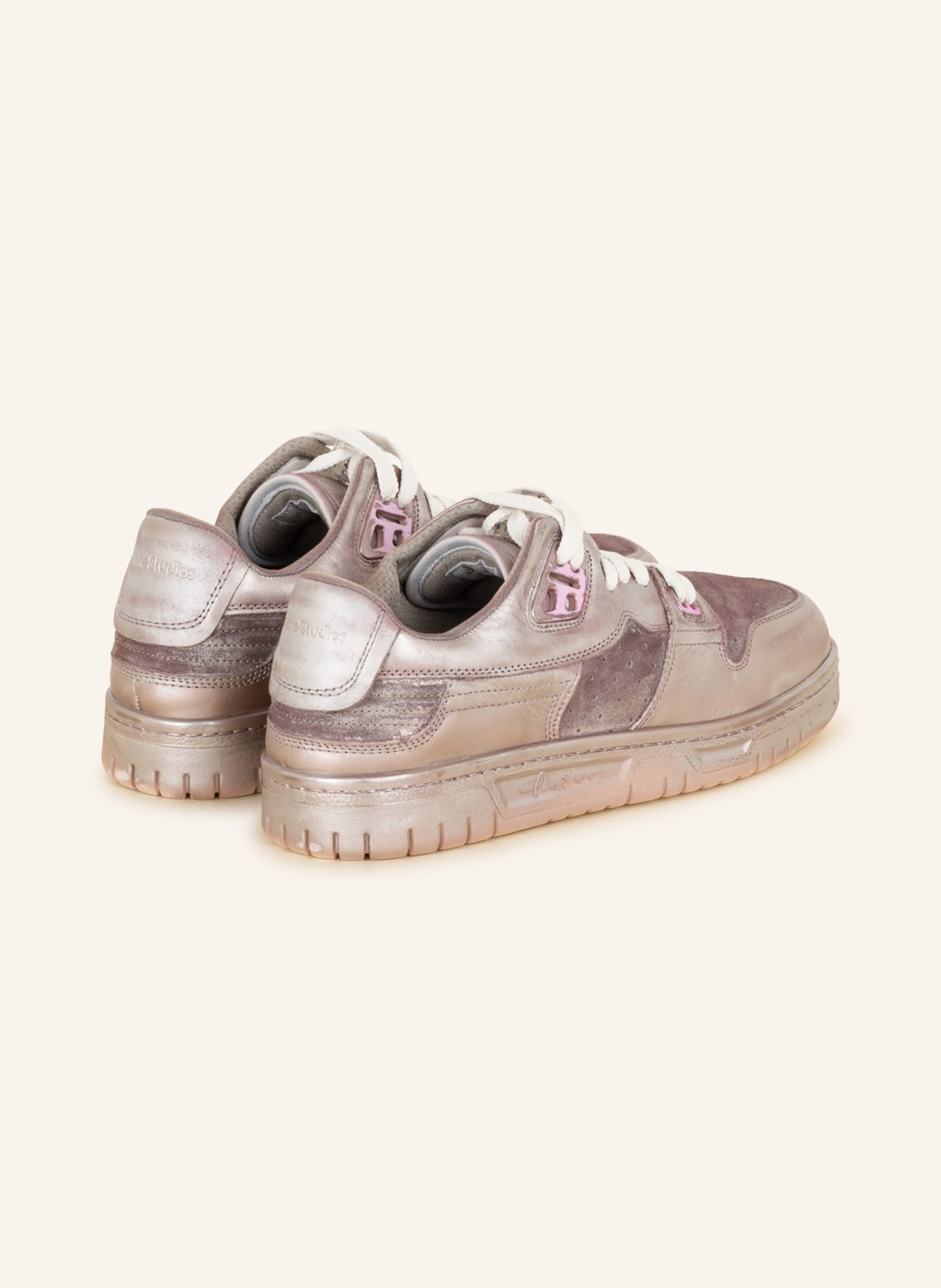 Acne Studios Sneakers, Color: WHITE/ SILVER/ PINK (Image 2)