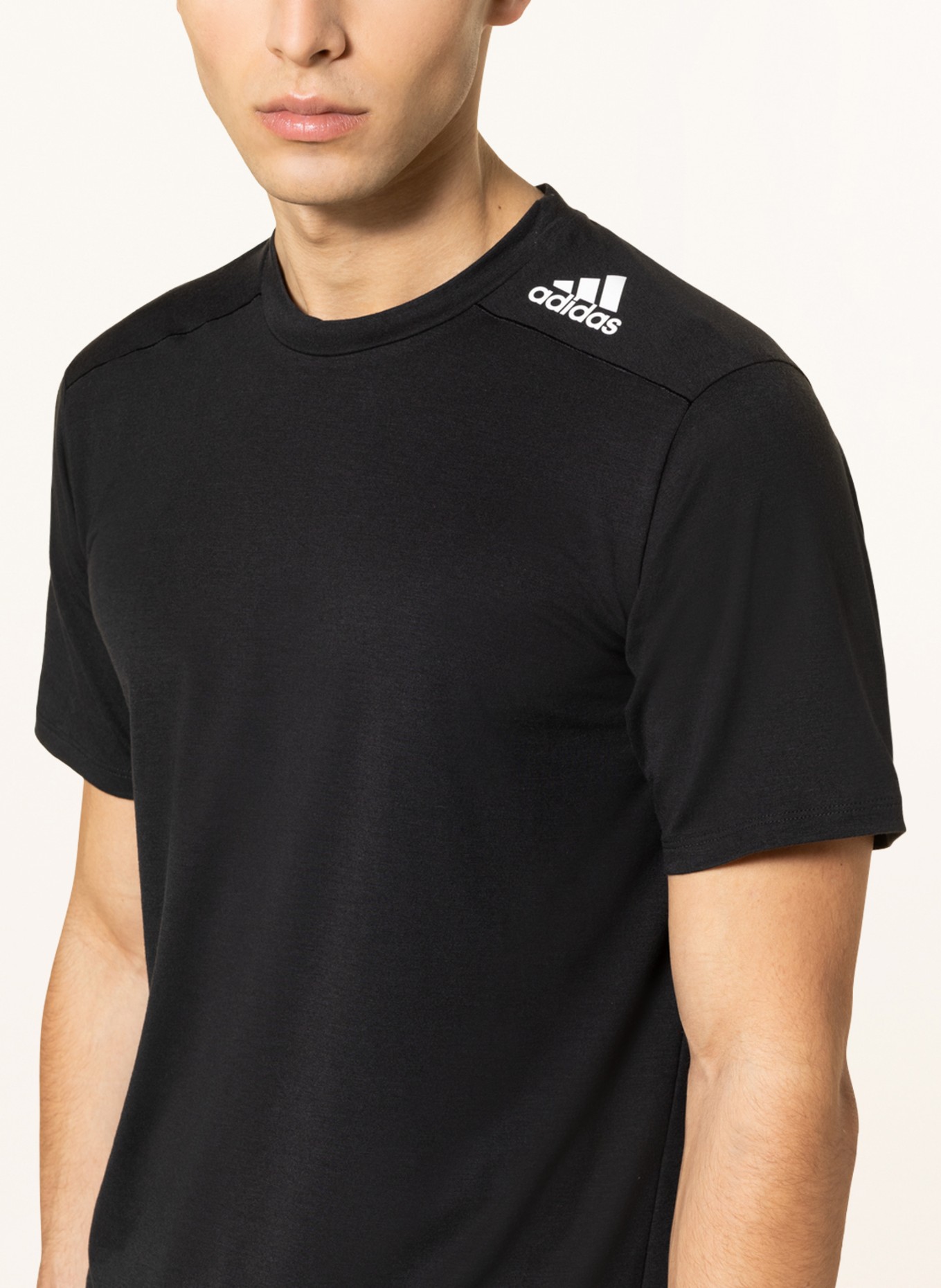 adidas T-Shirt DESIGNED FOR TRAINING, Farbe: SCHWARZ (Bild 4)