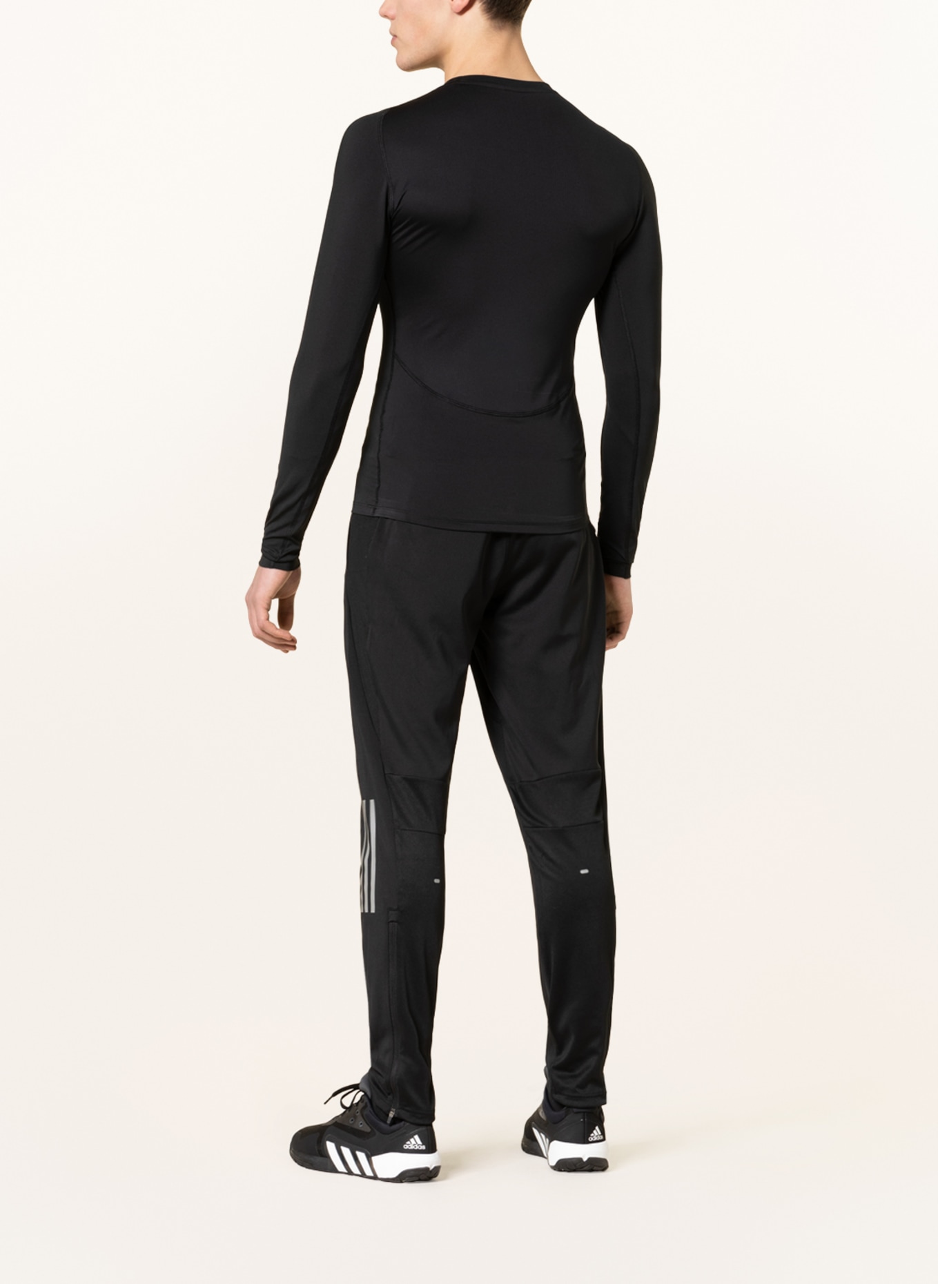 adidas Long sleeve shirt TECHFIT with mesh, Color: BLACK (Image 3)