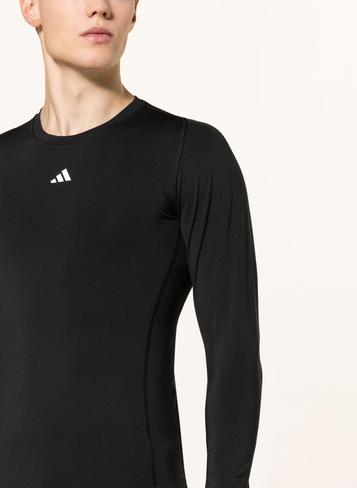 adidas Long sleeve shirt TECHFIT with mesh, Color: BLACK (Image 4)