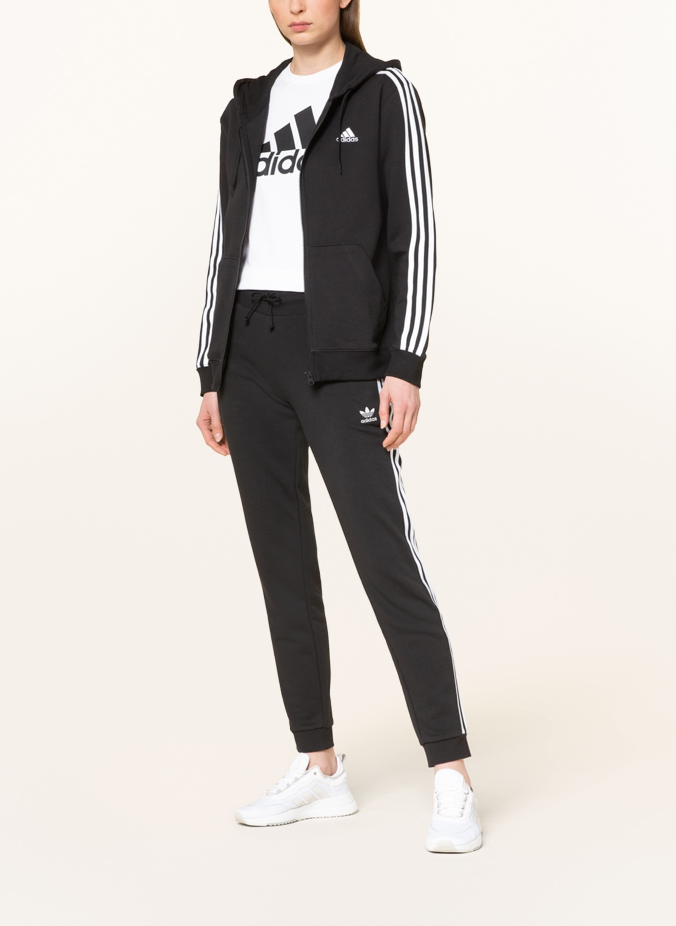 adidas Sweat jacket ESSENTIALS, Color: BLACK (Image 2)
