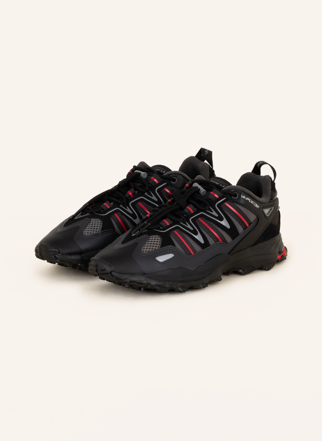 adidas Originals Sneakers HYPERTURF, Color: BLACK/ GRAY/ RED (Image 1)