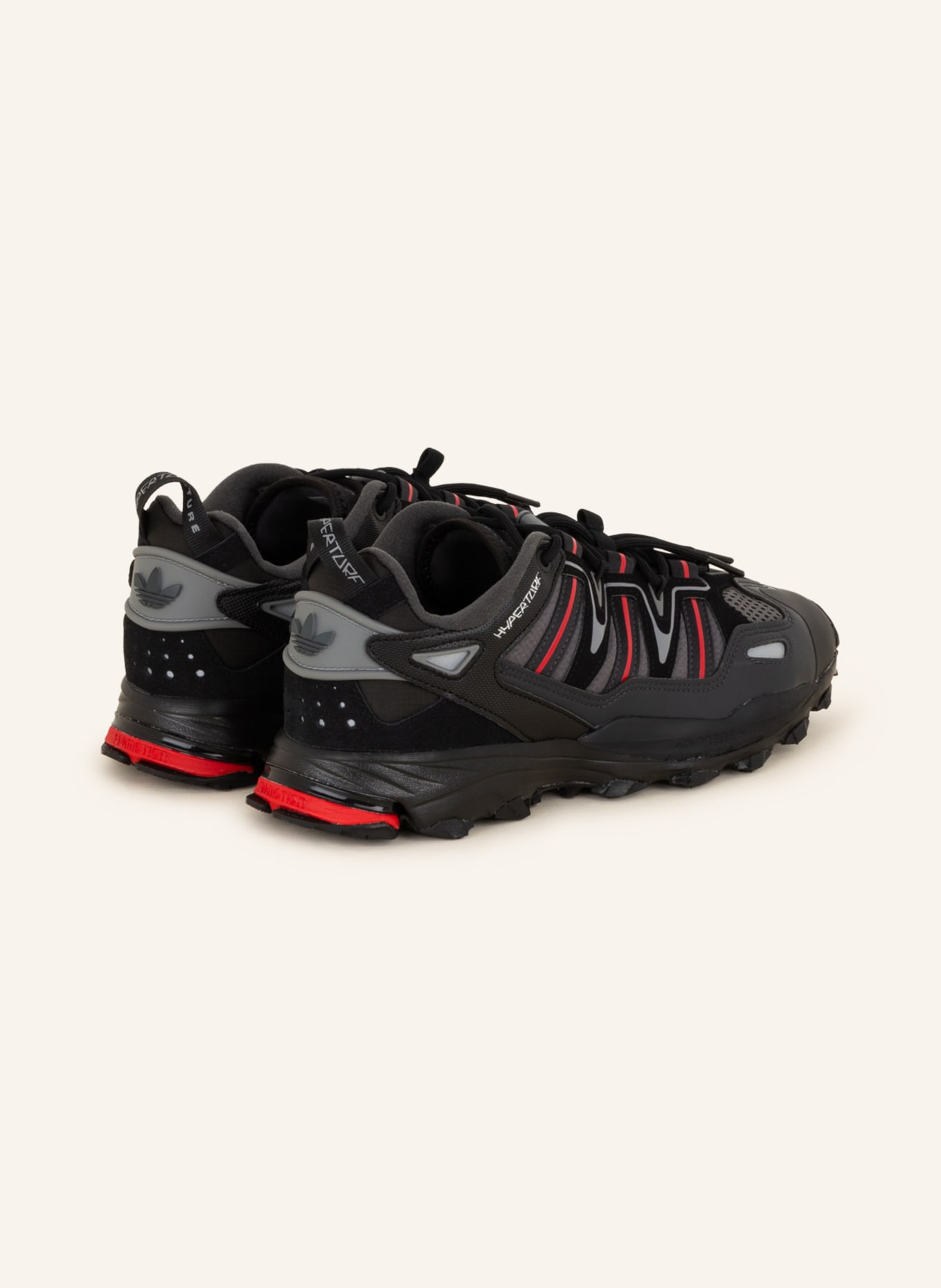 adidas Originals Sneakers HYPERTURF, Color: BLACK/ GRAY/ RED (Image 2)