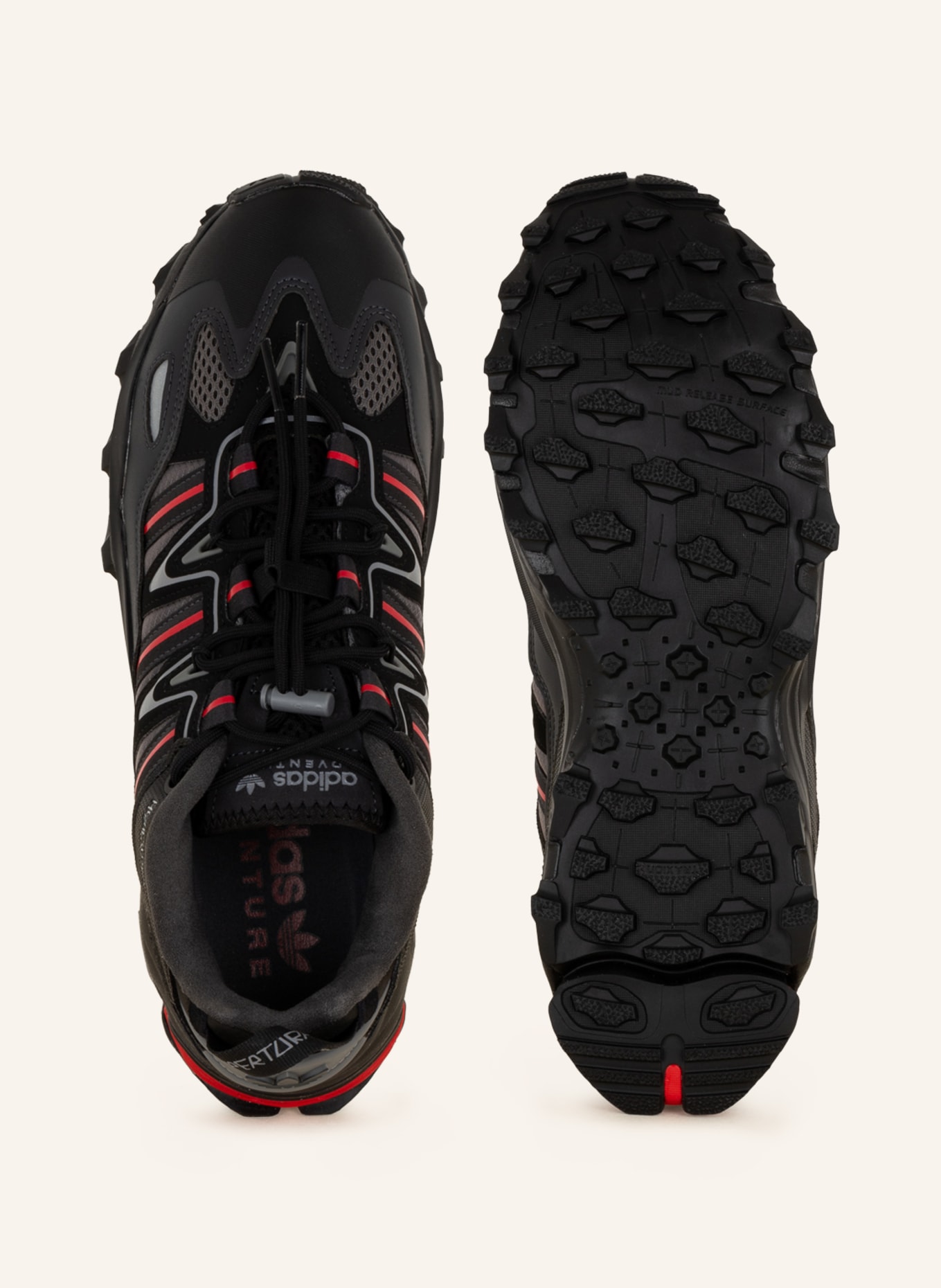 adidas Originals Sneaker HYPERTURF, Farbe: SCHWARZ/ GRAU/ ROT (Bild 5)