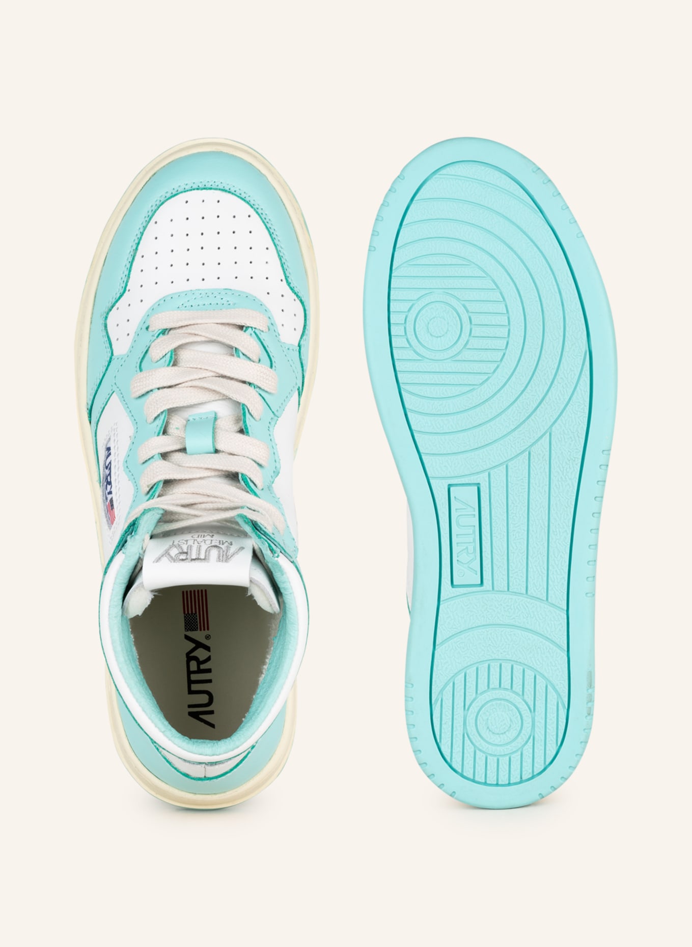 AUTRY Hightop-Sneaker MEDALIST, Farbe: WEISS/ TÜRKIS (Bild 5)