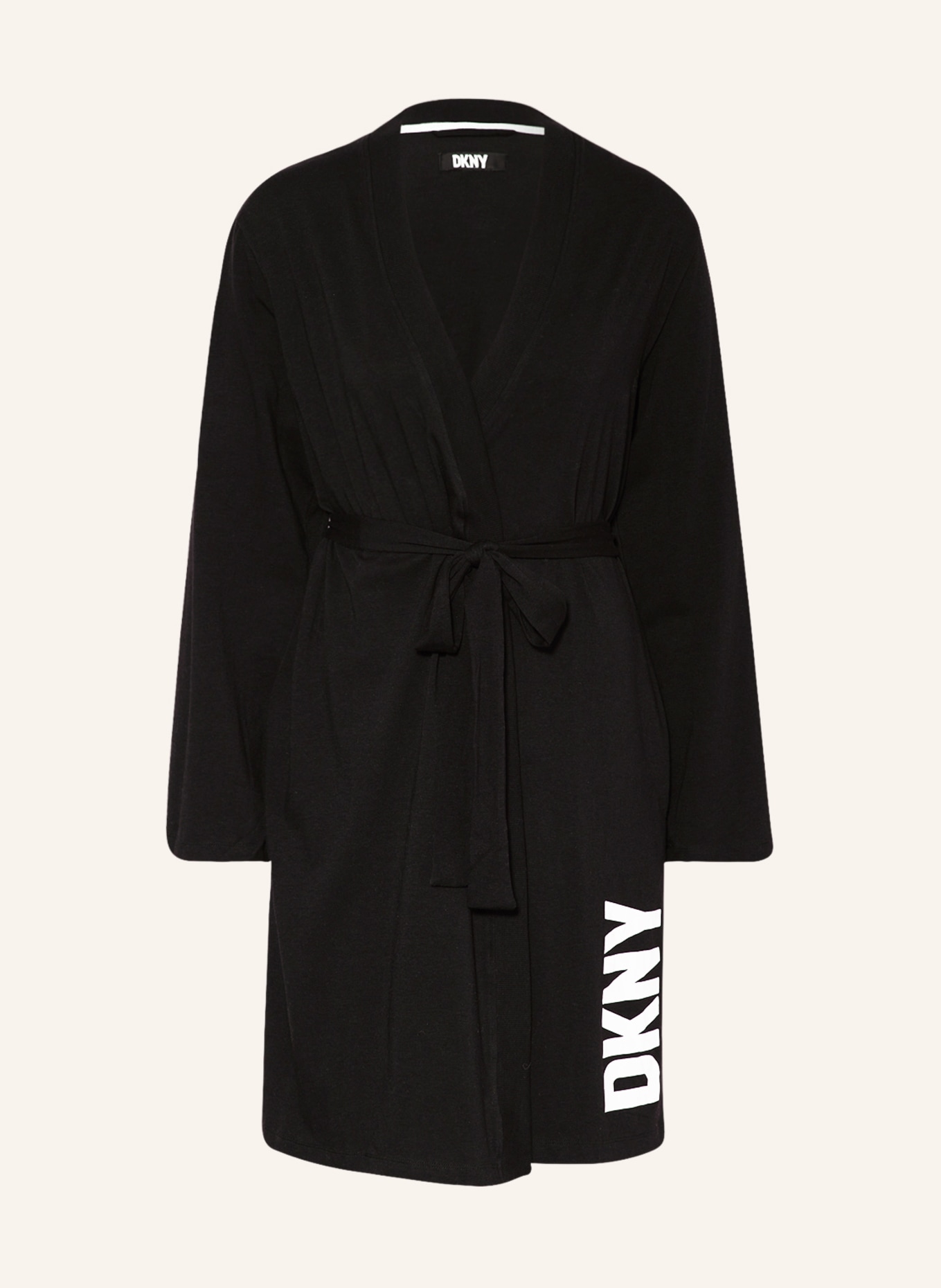 DKNY Women's dressing gown MUST HAVE BASICS, Color: BLACK (Image 1)