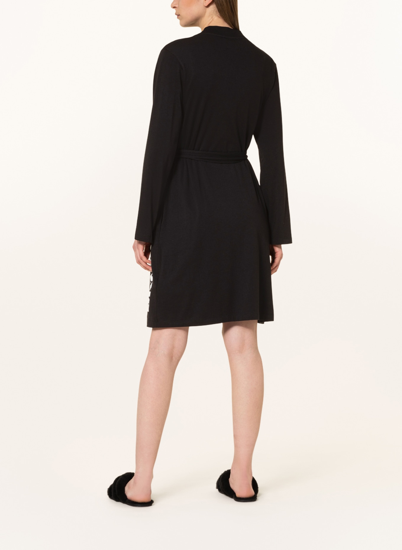 DKNY Women's dressing gown MUST HAVE BASICS, Color: BLACK (Image 3)