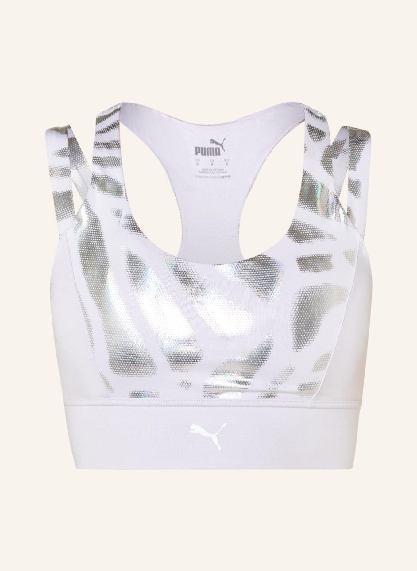 PUMA Sports bra NOVA SHINE EVERSCULPT, Color: LIGHT PURPLE/ SILVER (Image 1)
