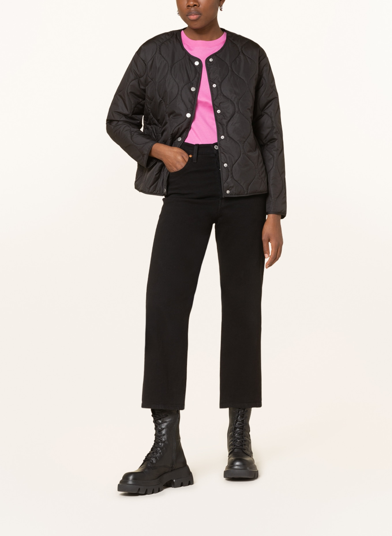 ONLY Steppjacke: SCHWARZ