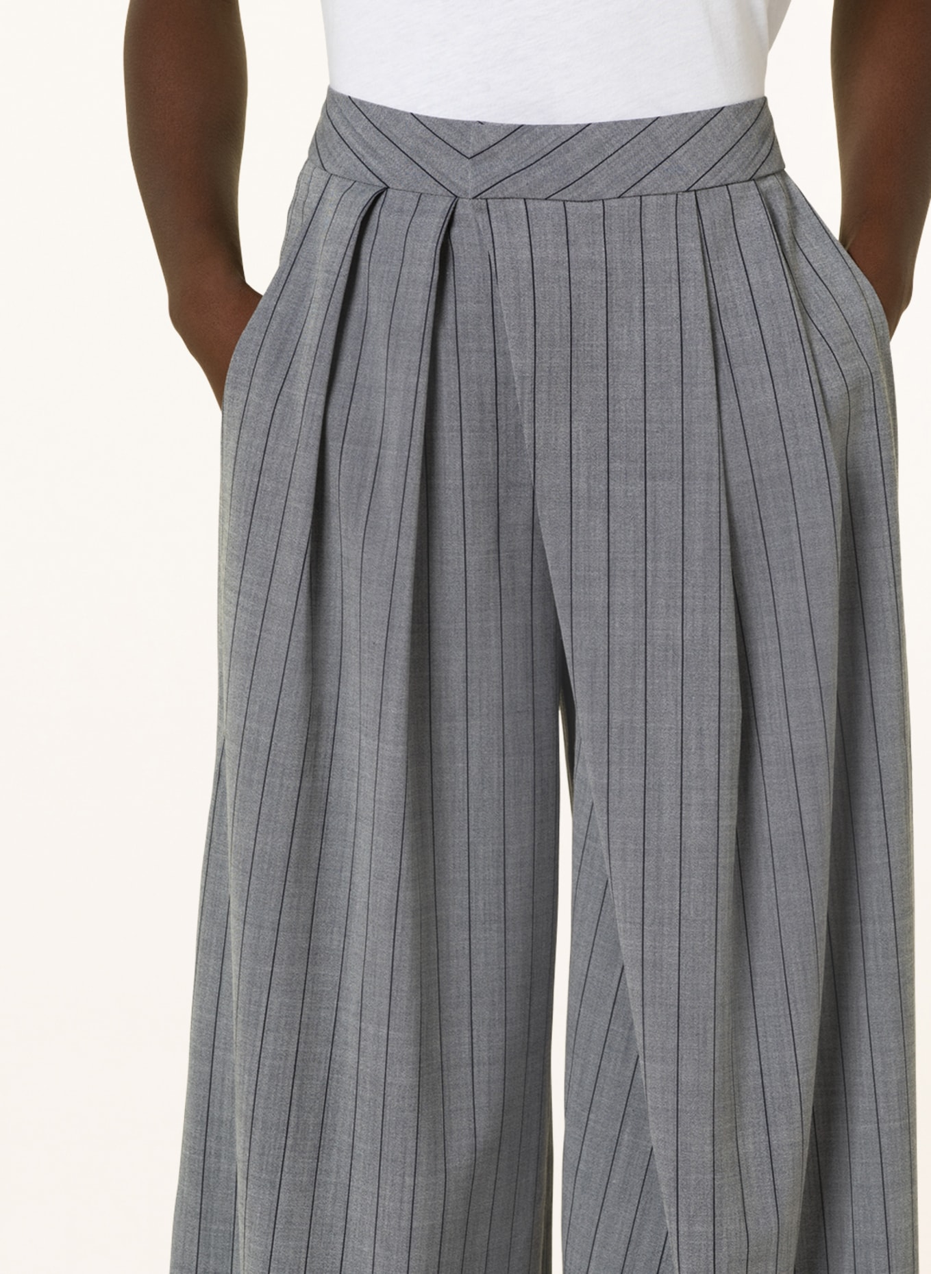 CLOSED Wide leg trousers ZOLA, Color: GRAY (Image 5)