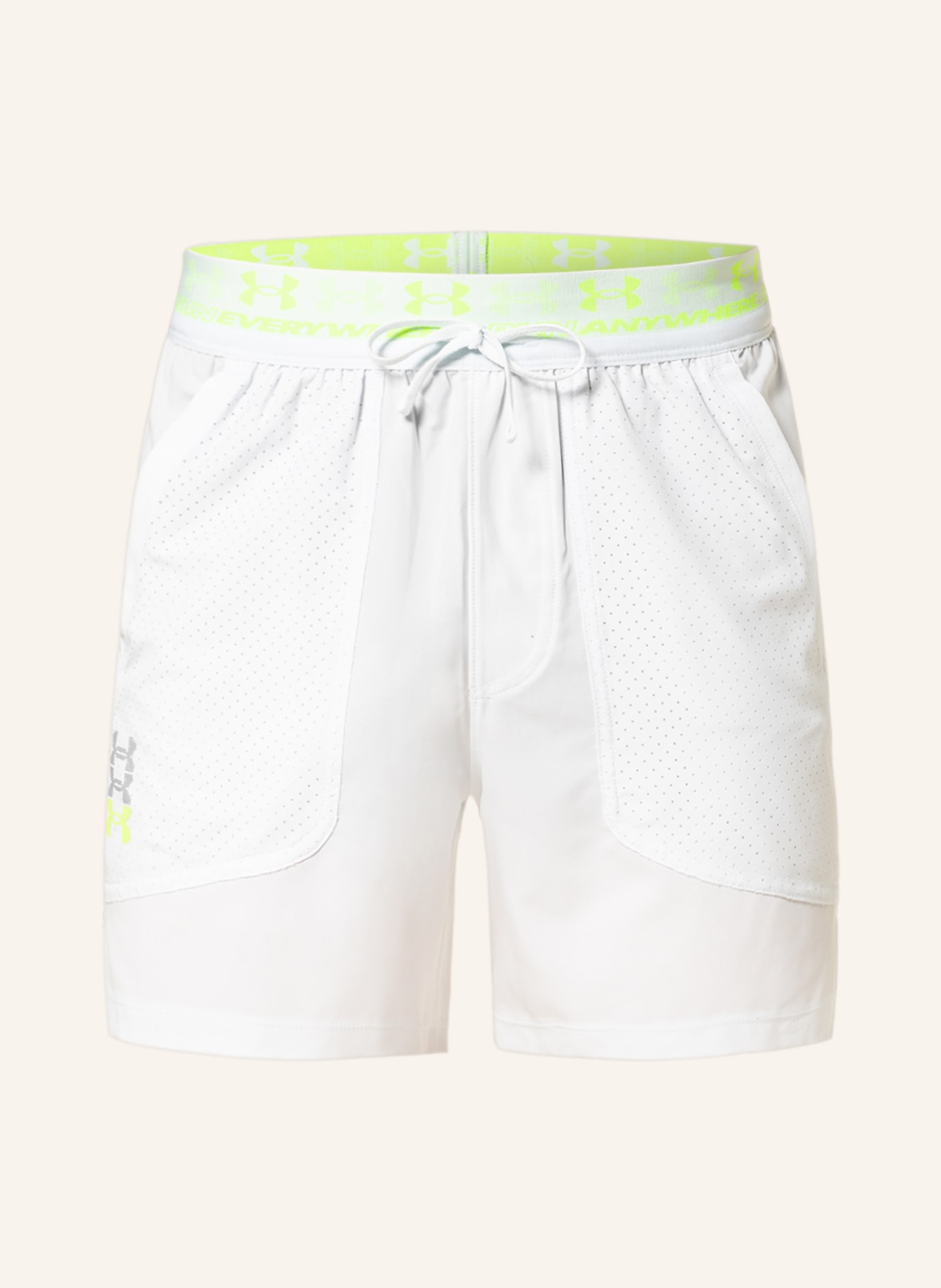 UNDER ARMOUR Running shorts UA RUN ANYWHERE, Color: LIGHT GRAY (Image 1)