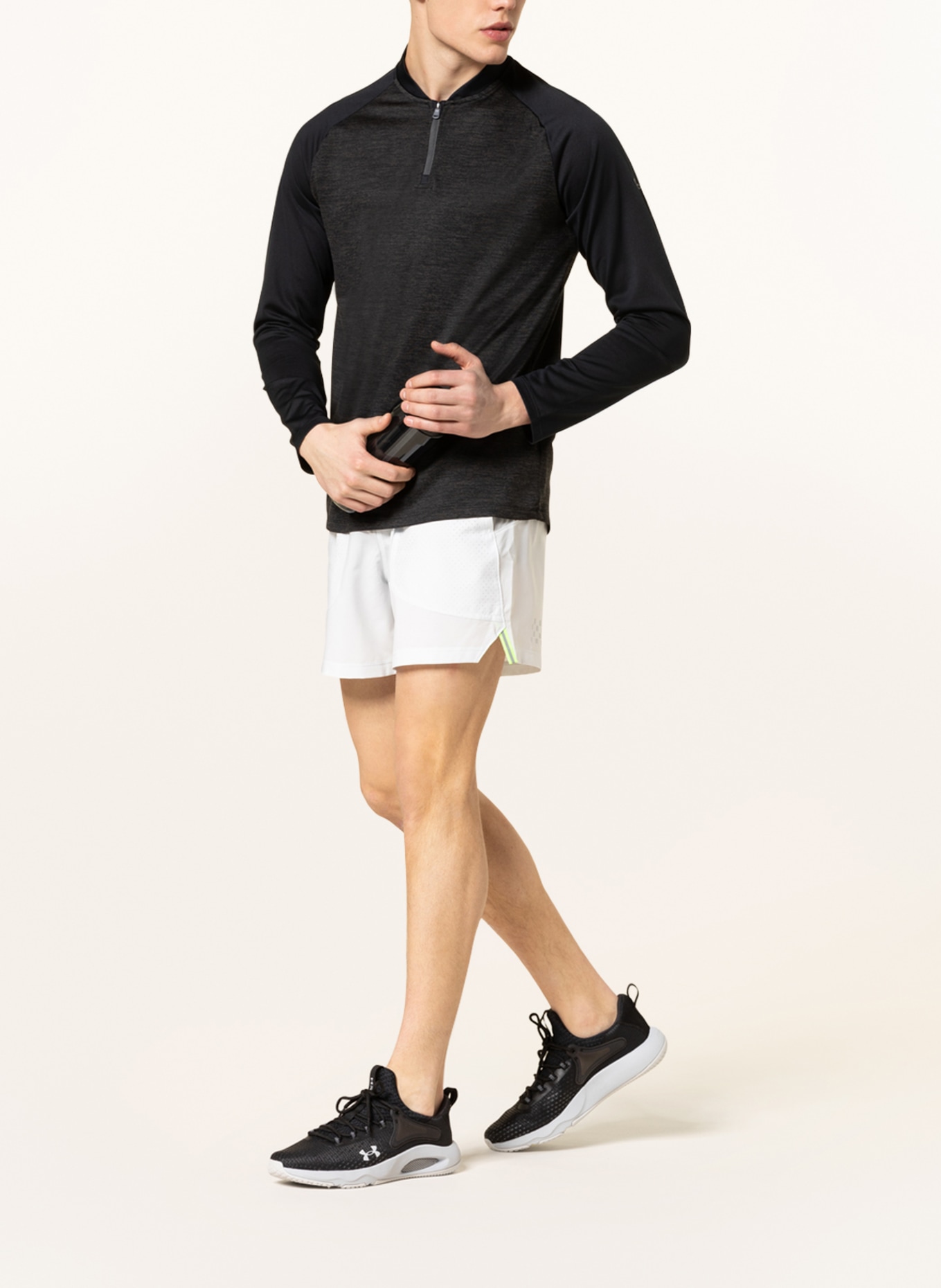UNDER ARMOUR Running shorts UA RUN ANYWHERE, Color: LIGHT GRAY (Image 2)