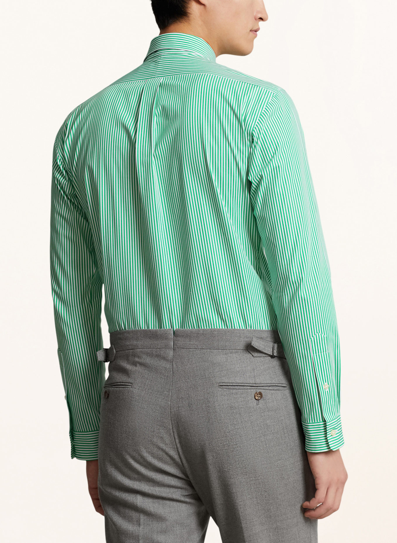 POLO RALPH LAUREN Shirt slim fit, Color: WHITE/ GREEN (Image 3)