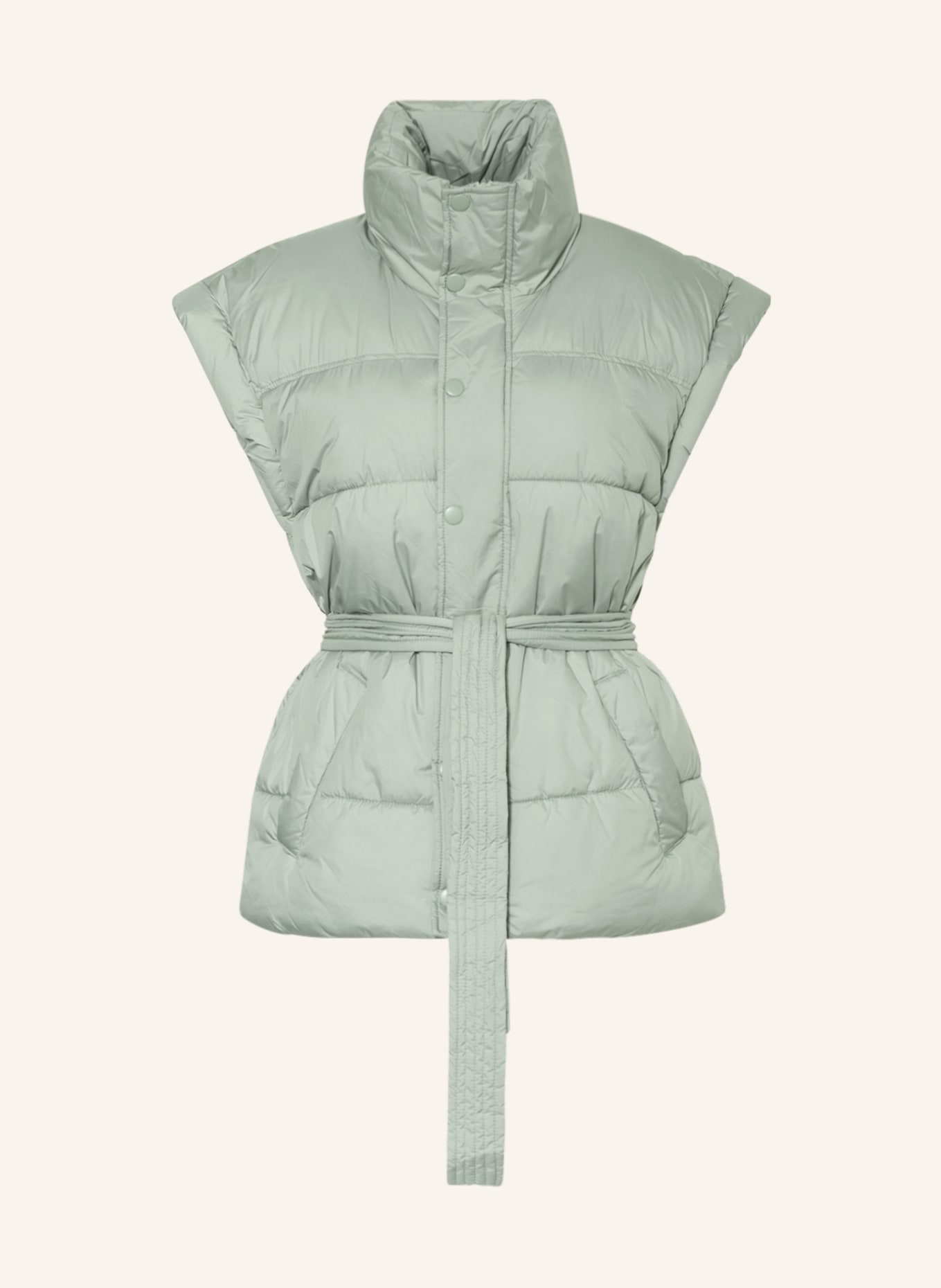 gina tricot Quilted vest LEANDRA, Color: LIGHT GREEN (Image 1)
