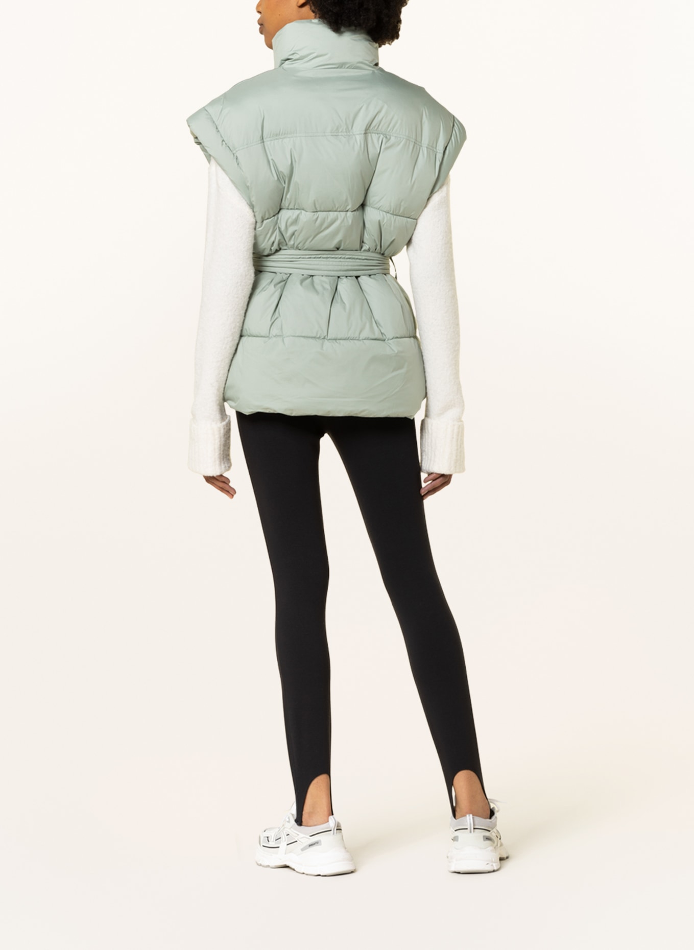 gina tricot Quilted vest LEANDRA, Color: LIGHT GREEN (Image 3)