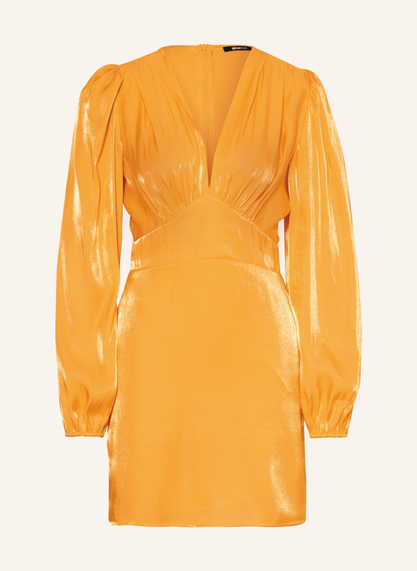 gina tricot Satin dress, Color: ORANGE (Image 1)