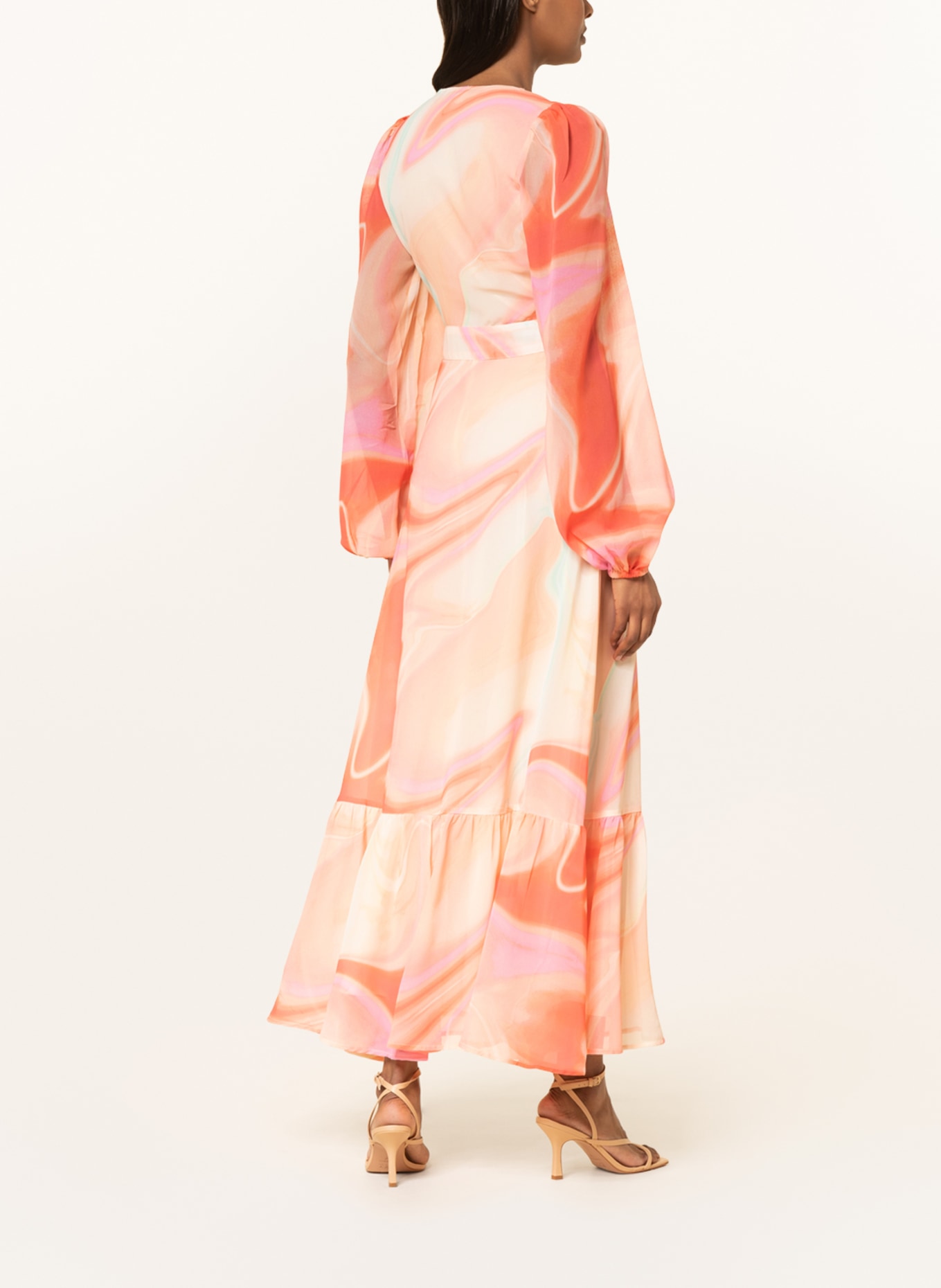 gina tricot Kleid, Farbe: HELLGELB/ ROSA/ LACHS (Bild 3)