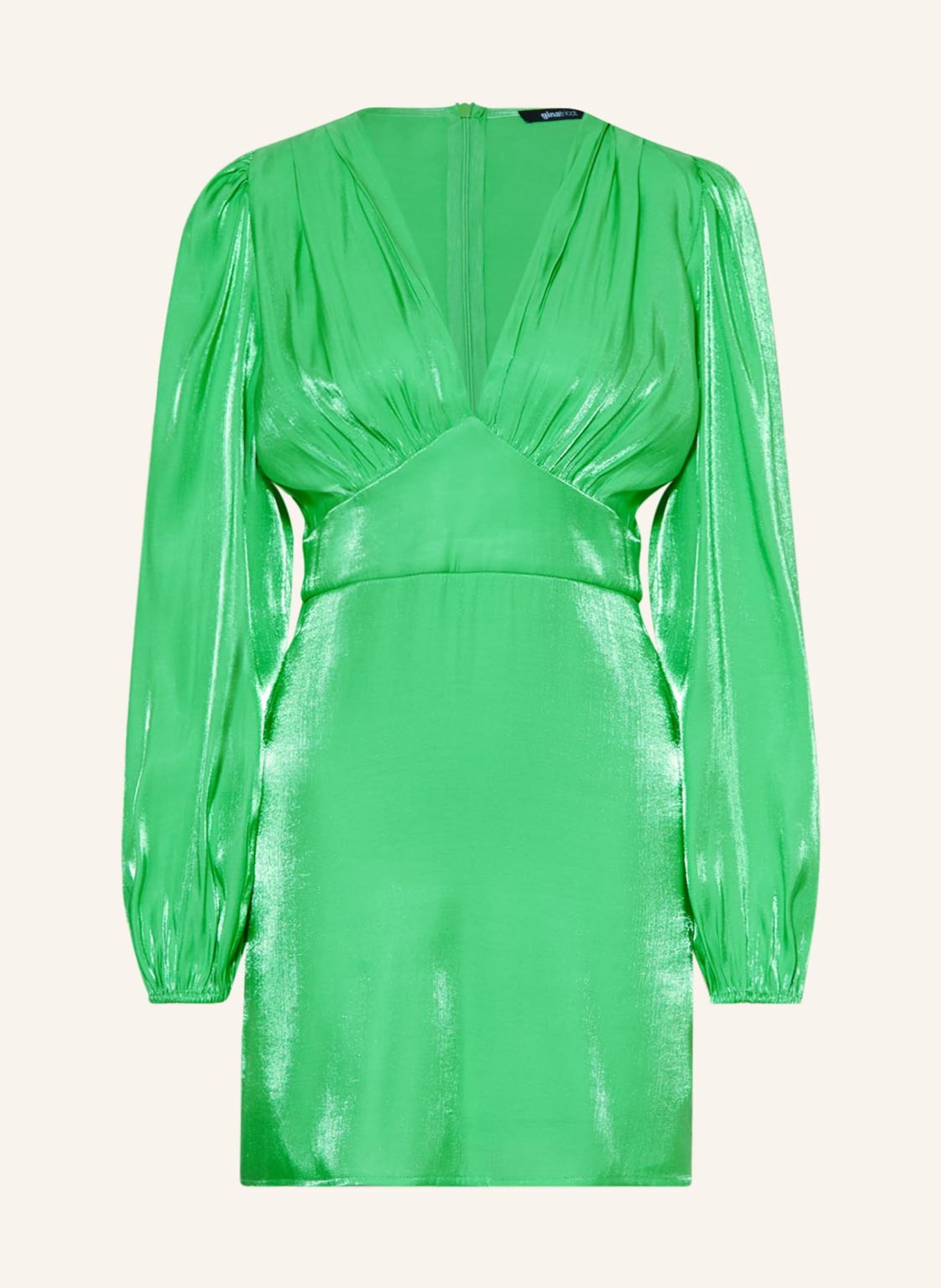 gina tricot Satin dress, Color: LIGHT GREEN (Image 1)