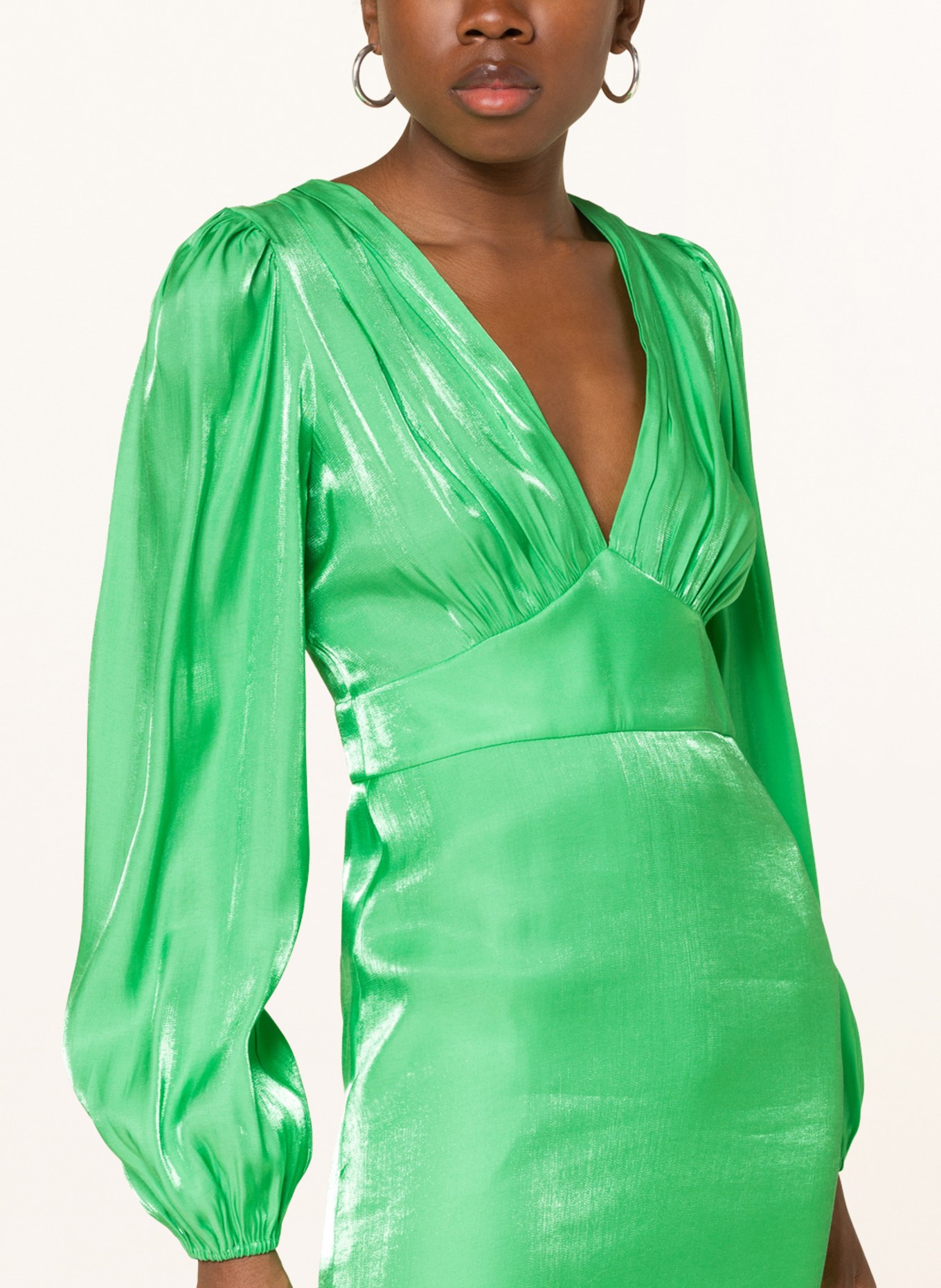 gina tricot Satin dress, Color: LIGHT GREEN (Image 4)