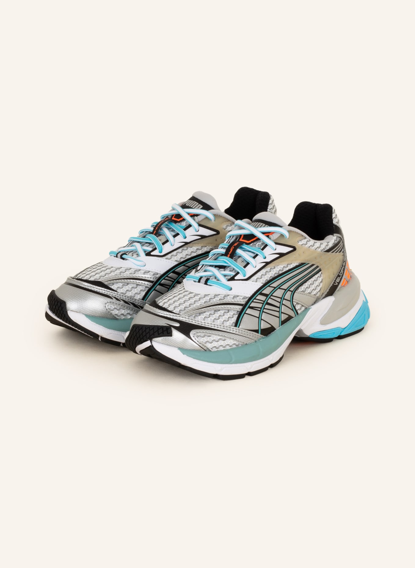 PUMA Sneakers VELOPHASIS PHASED, Color: WHITE/ LIGHT BLUE/ LIGHT GRAY (Image 1)