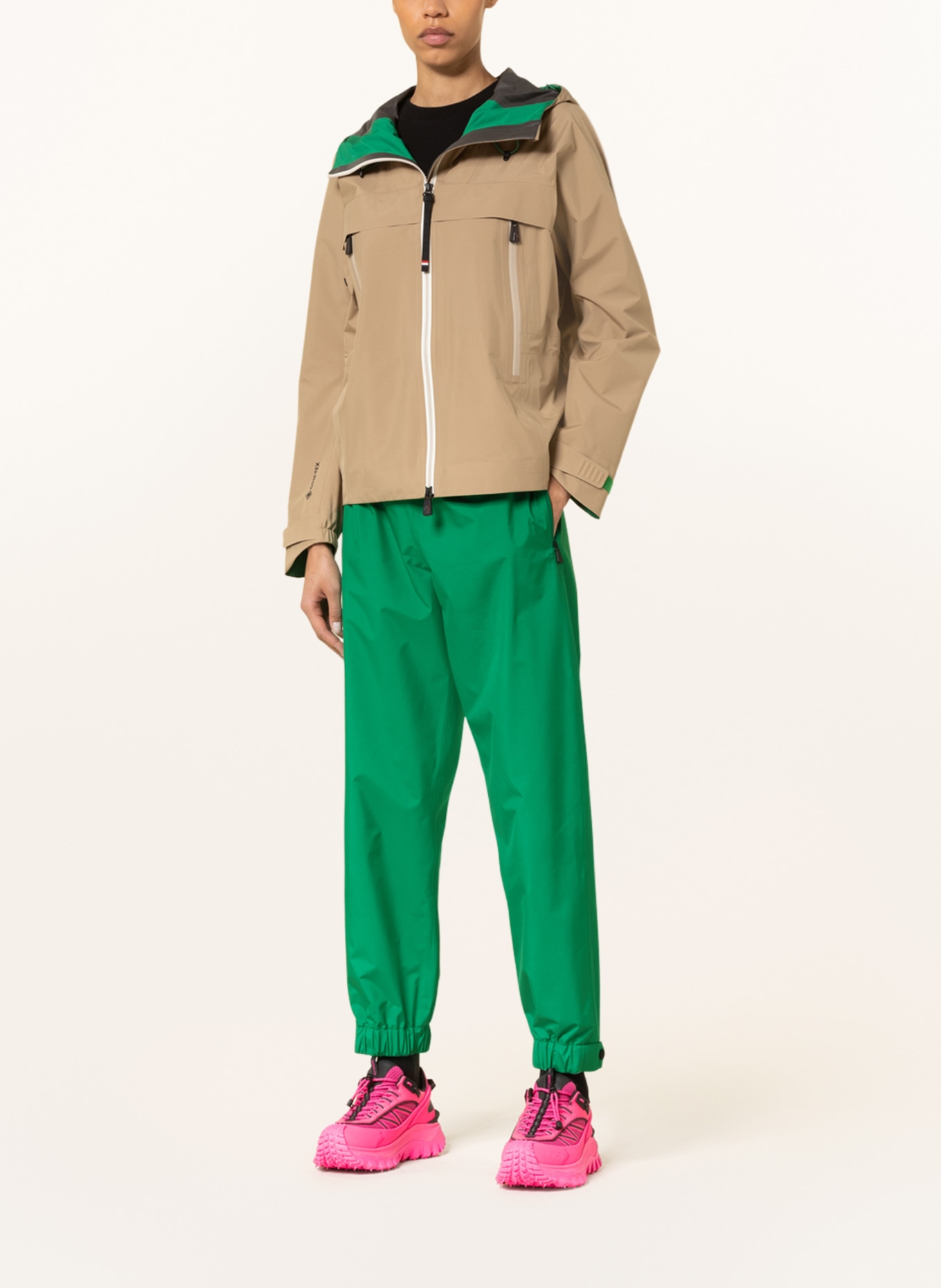 MONCLER GRENOBLE Rain trousers, Color: DARK GREEN (Image 2)