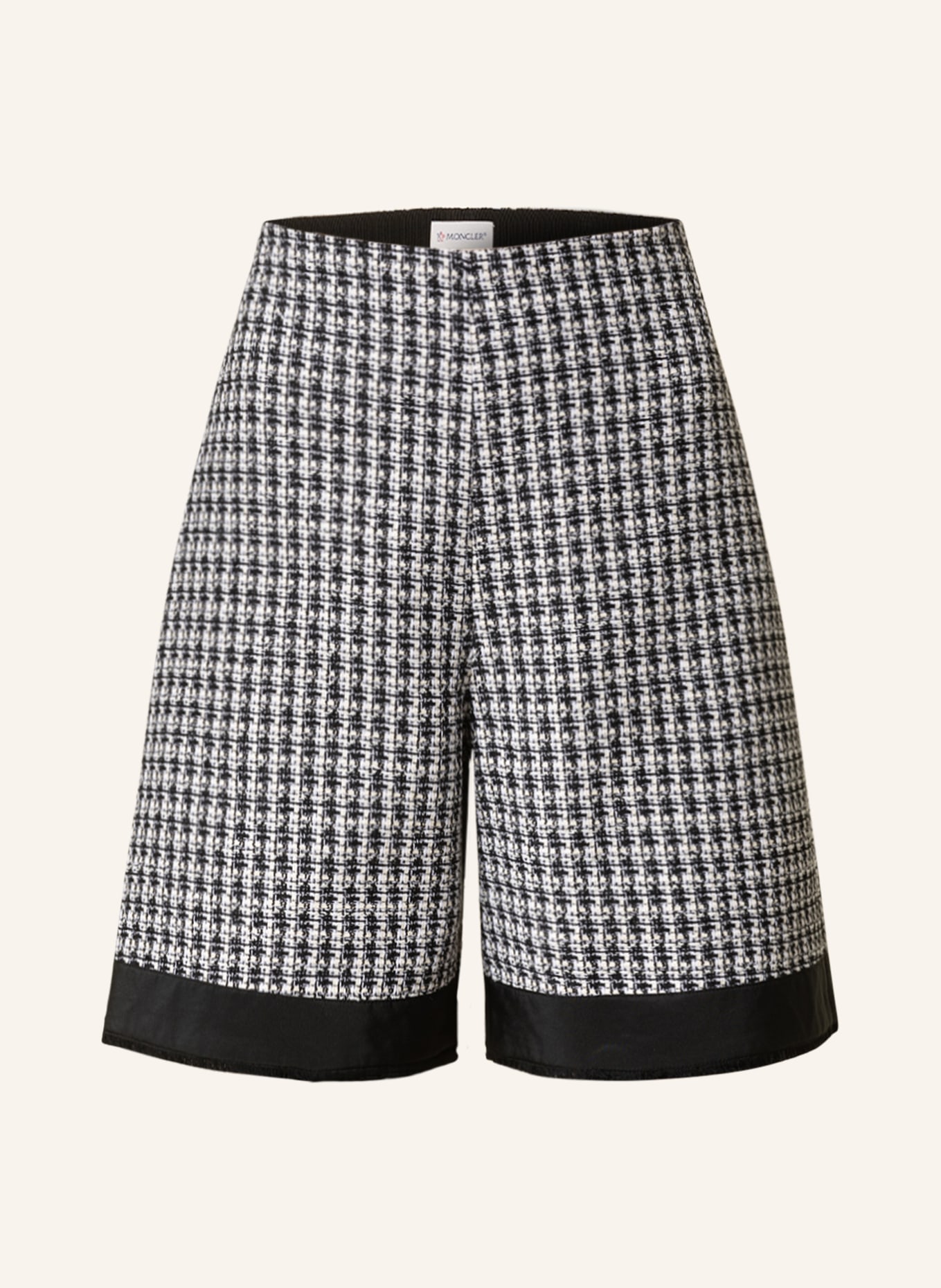 MONCLER Tweed shorts, Color: BLACK/ WHITE (Image 1)