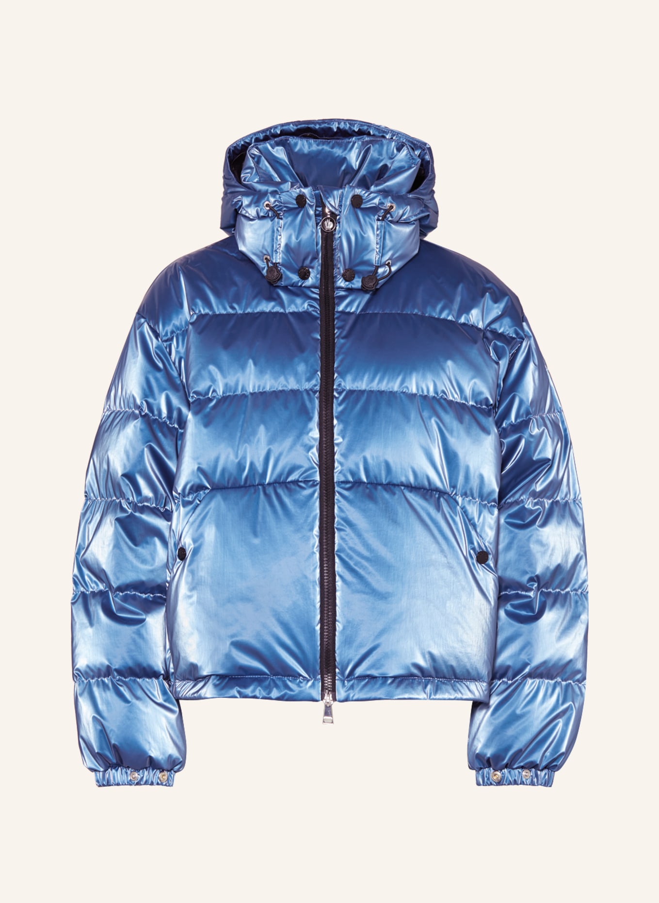 MONCLER Down jacket MOSELOTTE with detachable hood, Color: LIGHT BLUE (Image 1)