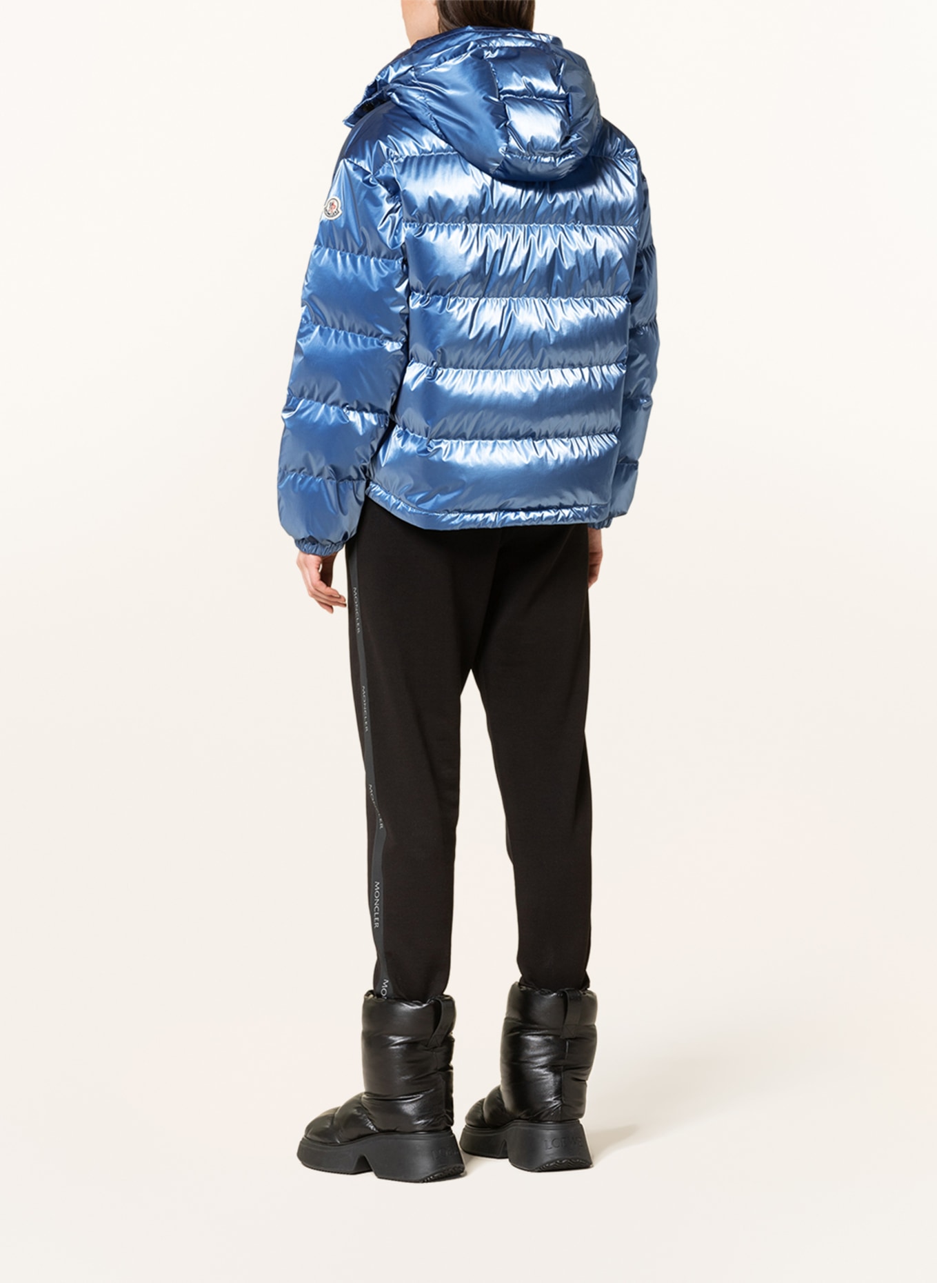 MONCLER Down jacket MOSELOTTE with detachable hood, Color: LIGHT BLUE (Image 3)