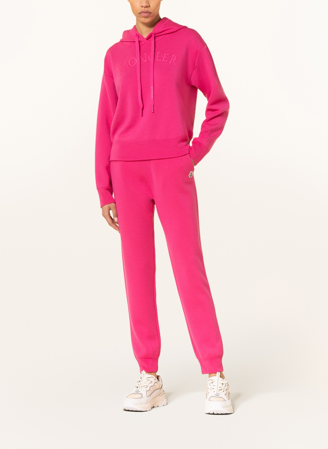 MONCLER Knit hoodie, Color: PINK (Image 2)