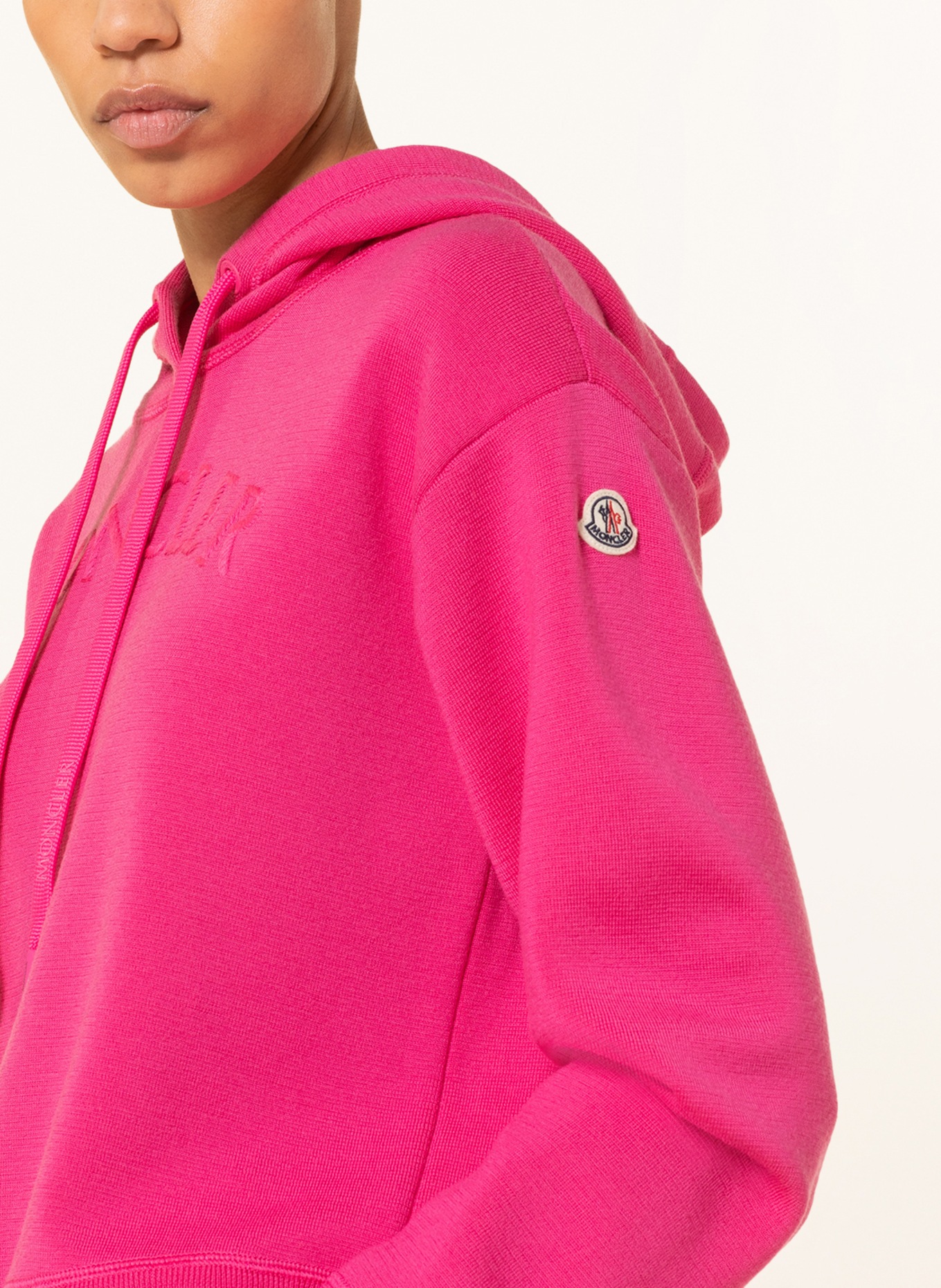 MONCLER Knit hoodie, Color: PINK (Image 5)