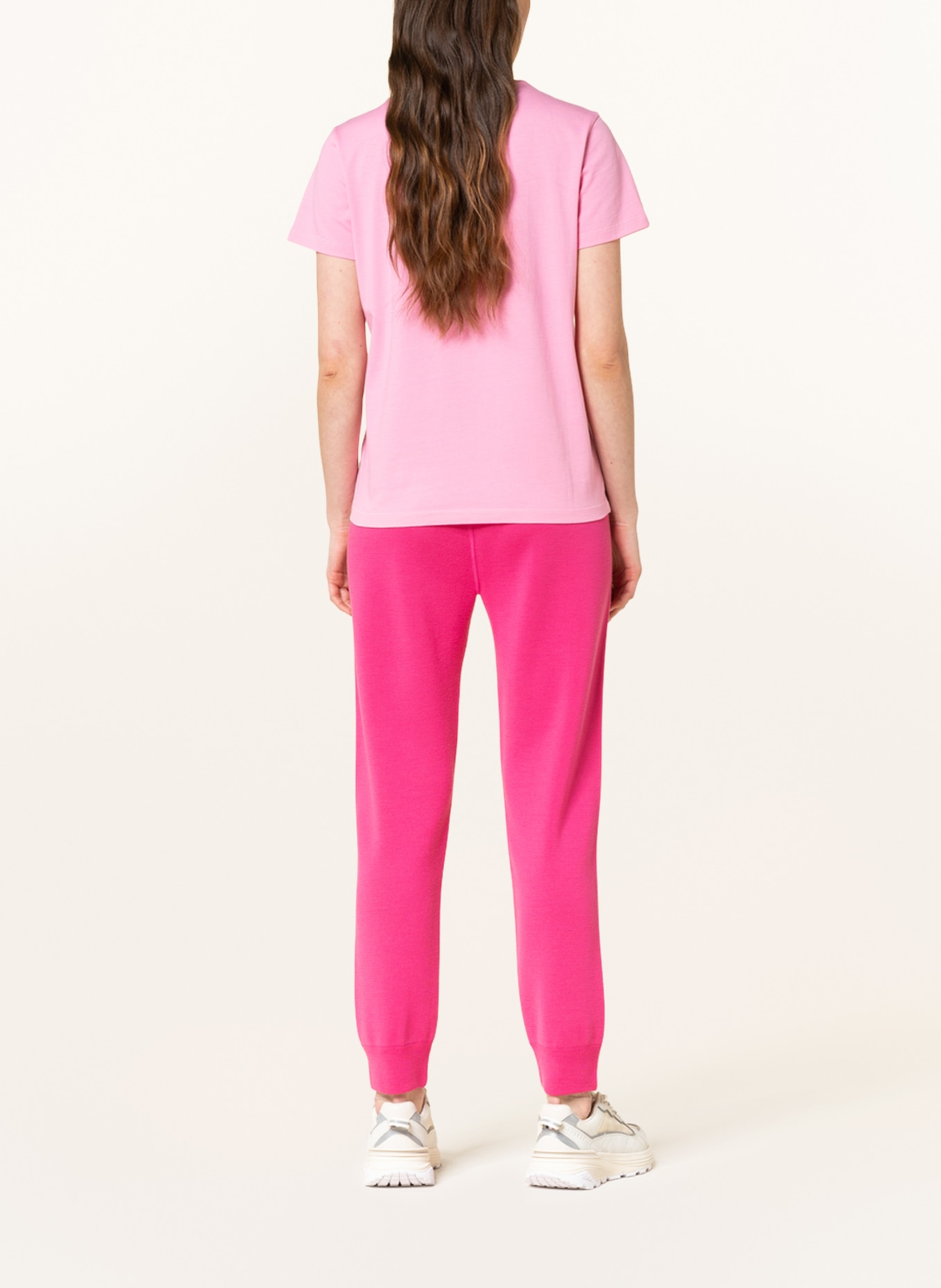 MONCLER Knit trousers, Color: PINK (Image 3)