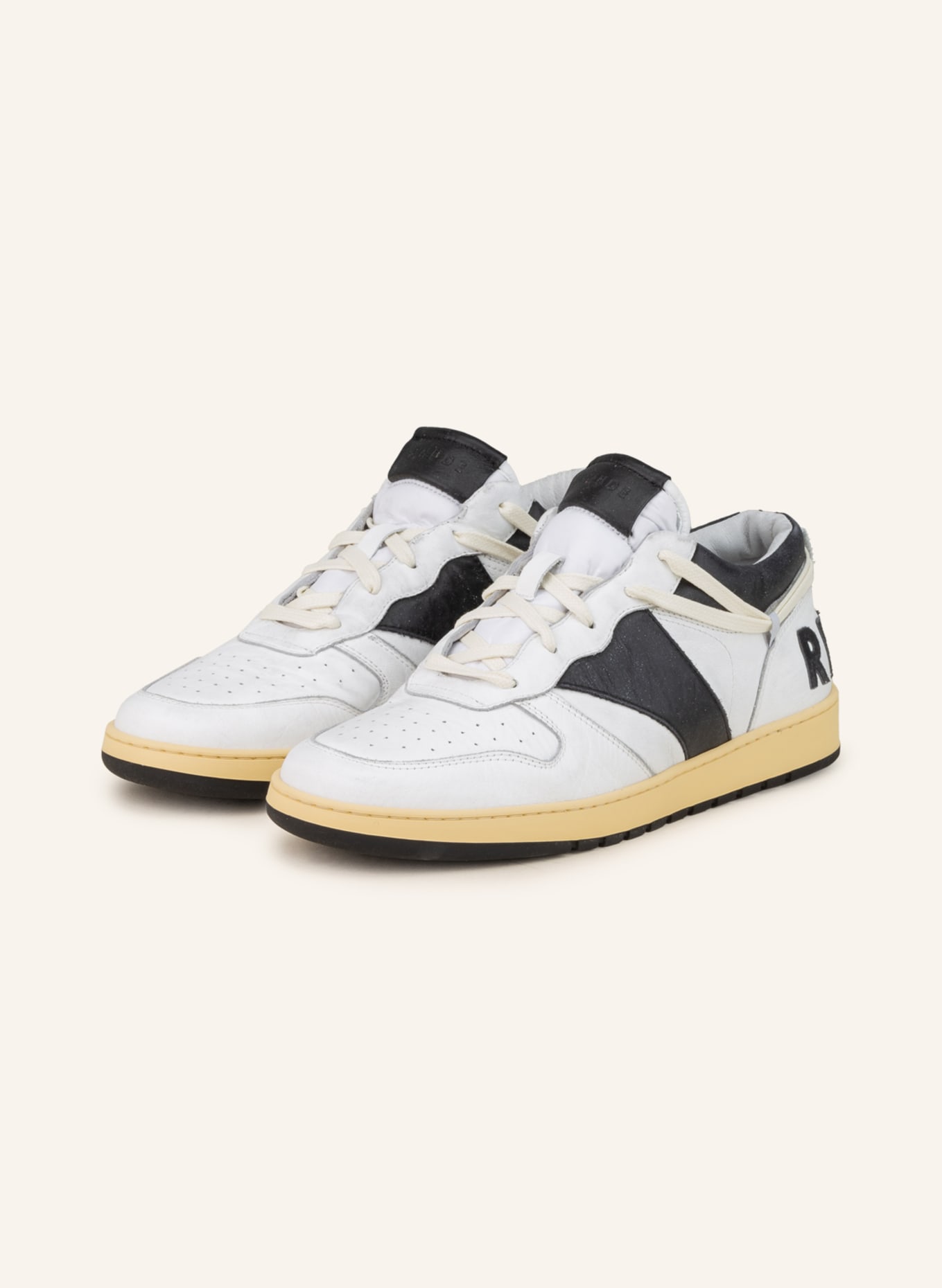RHUDE Sneakers RHECESS LOW, Color: WHITE/ BLACK (Image 1)