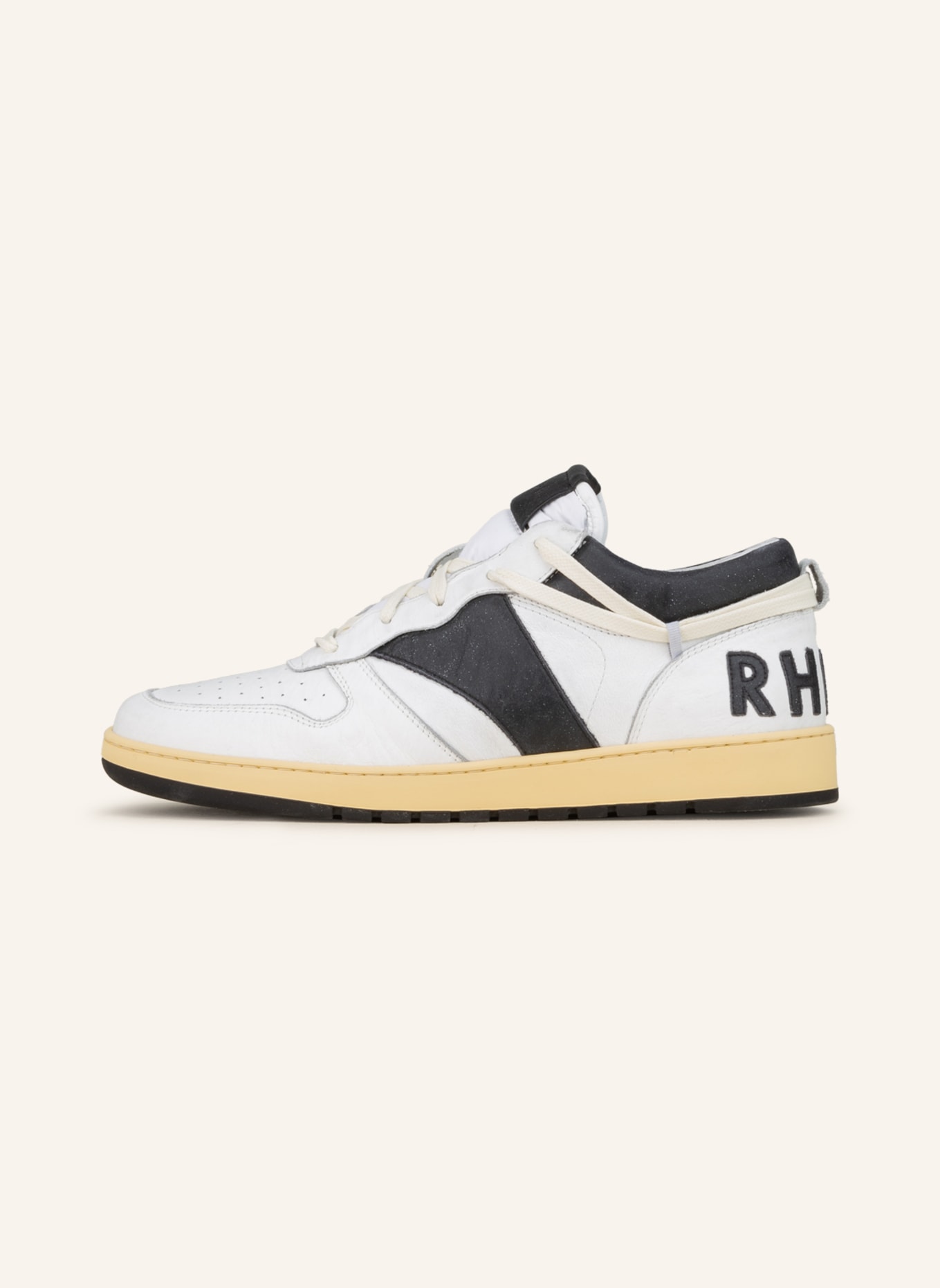 RHUDE Sneaker RHECESS LOW, Farbe: WEISS/ SCHWARZ (Bild 4)