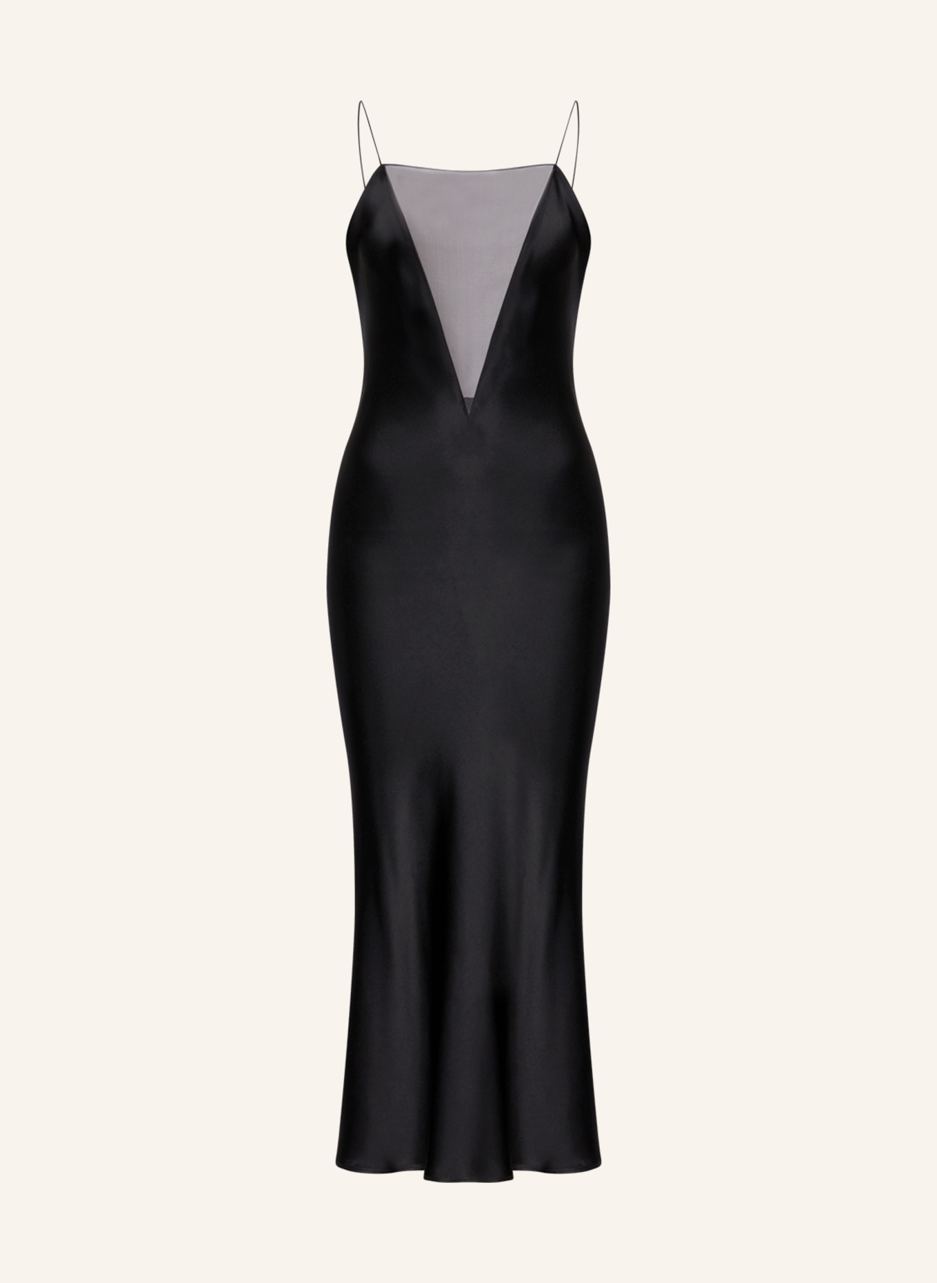 STELLA McCARTNEY Saténové šaty, Barva: 1000 BLACK (Obrázek 1)