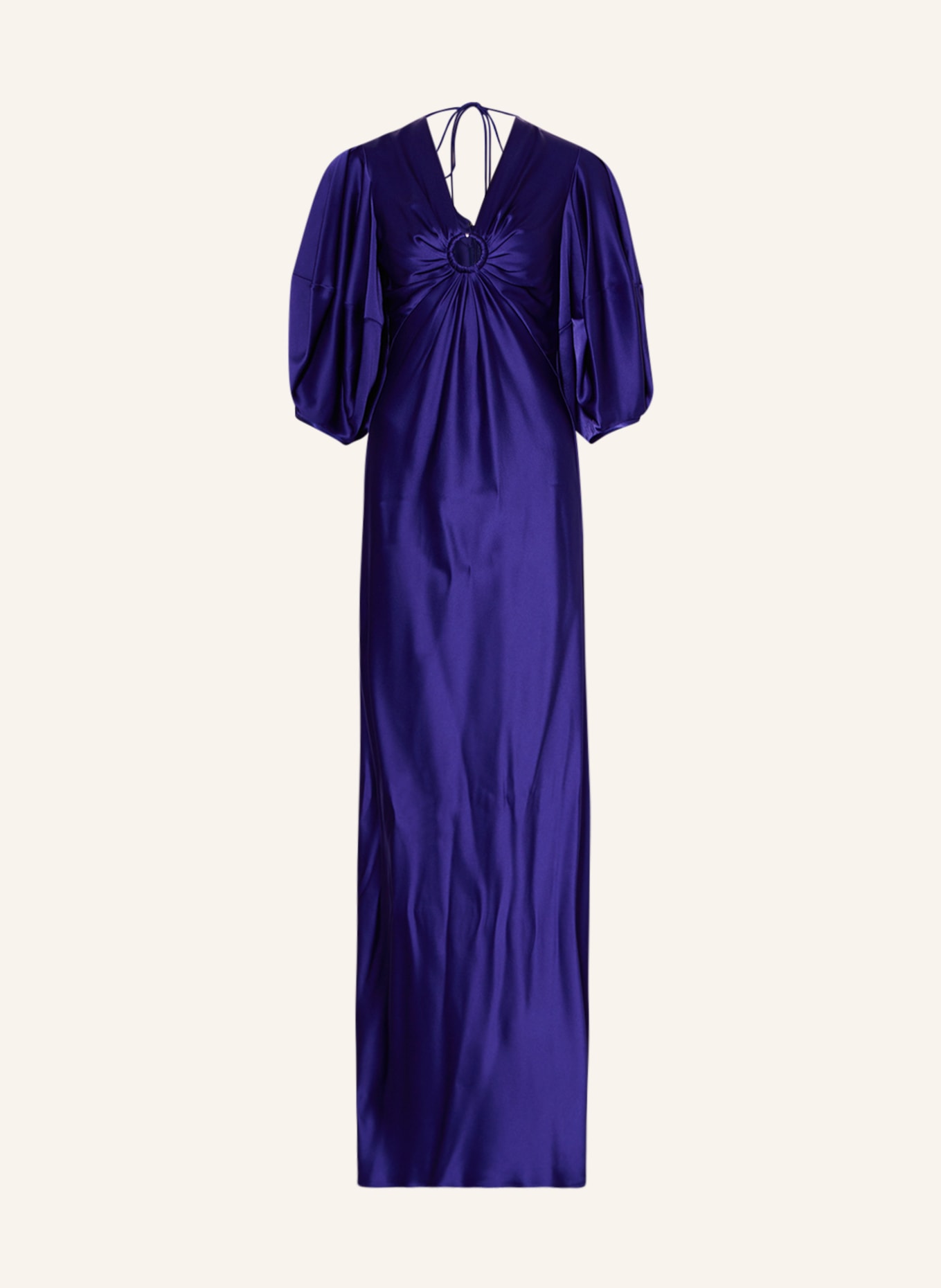 STELLA McCARTNEY Satin dress with 3/4 sleeves, Color: PURPLE (Image 1)