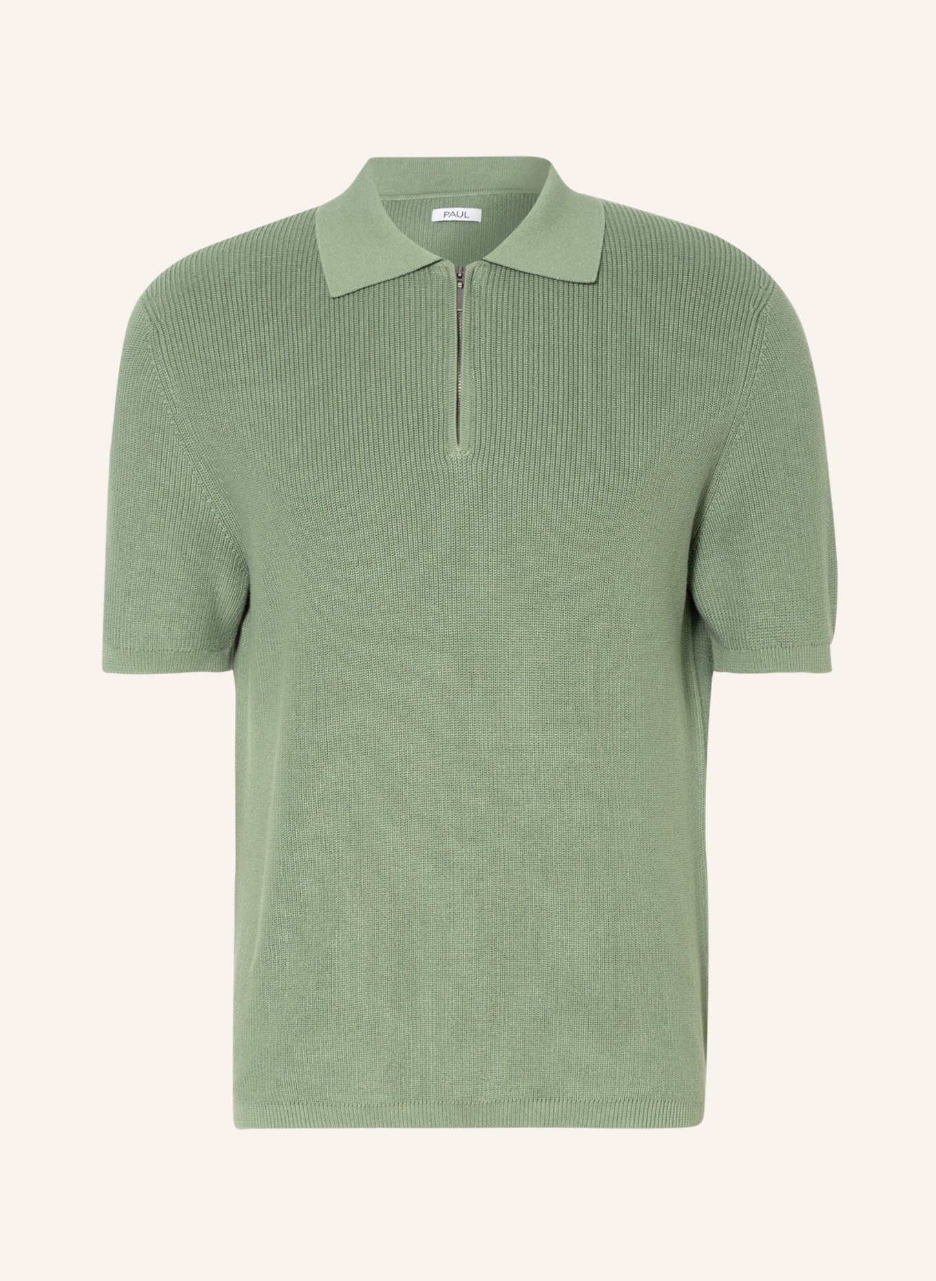 PAUL Strick-Poloshirt, Farbe: GRÜN (Bild 1)
