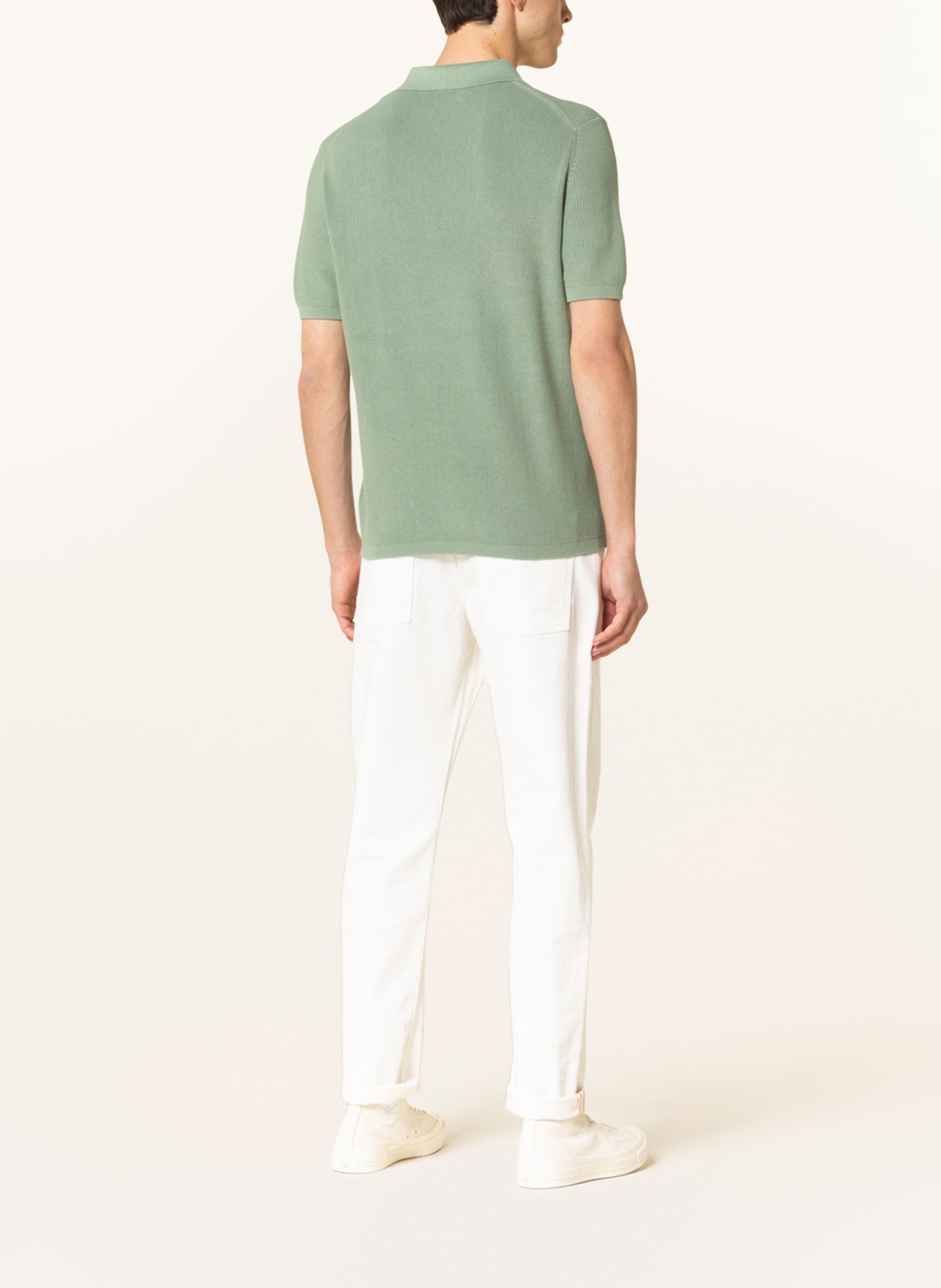 PAUL Knitted polo shirt, Color: GREEN (Image 3)