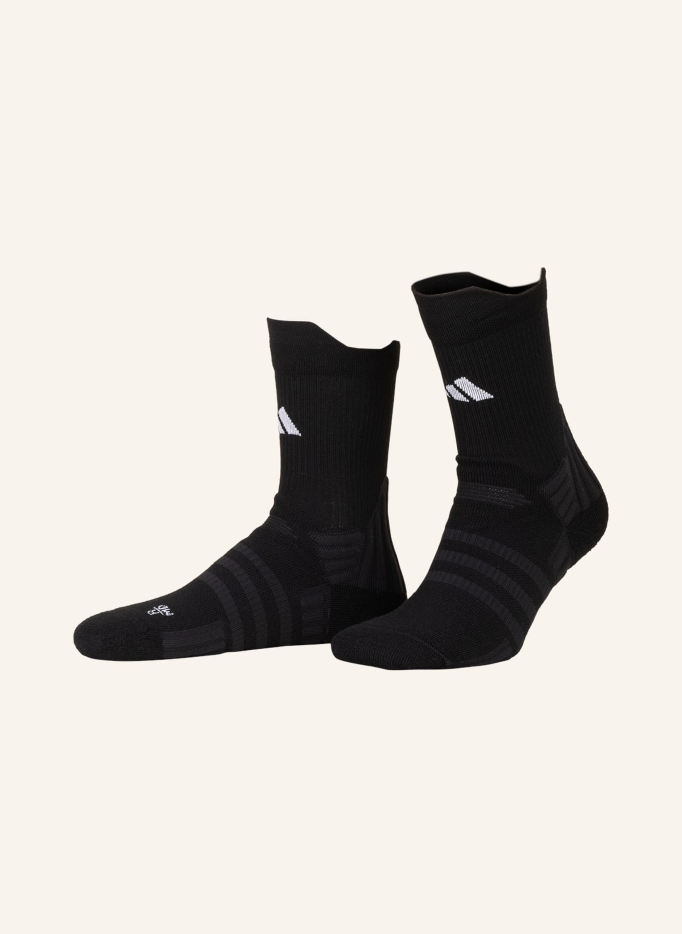 adidas Sportovní ponožky TENNIS CUSHIONED CREW, Barva: BLACK/WHITE (Obrázek 1)