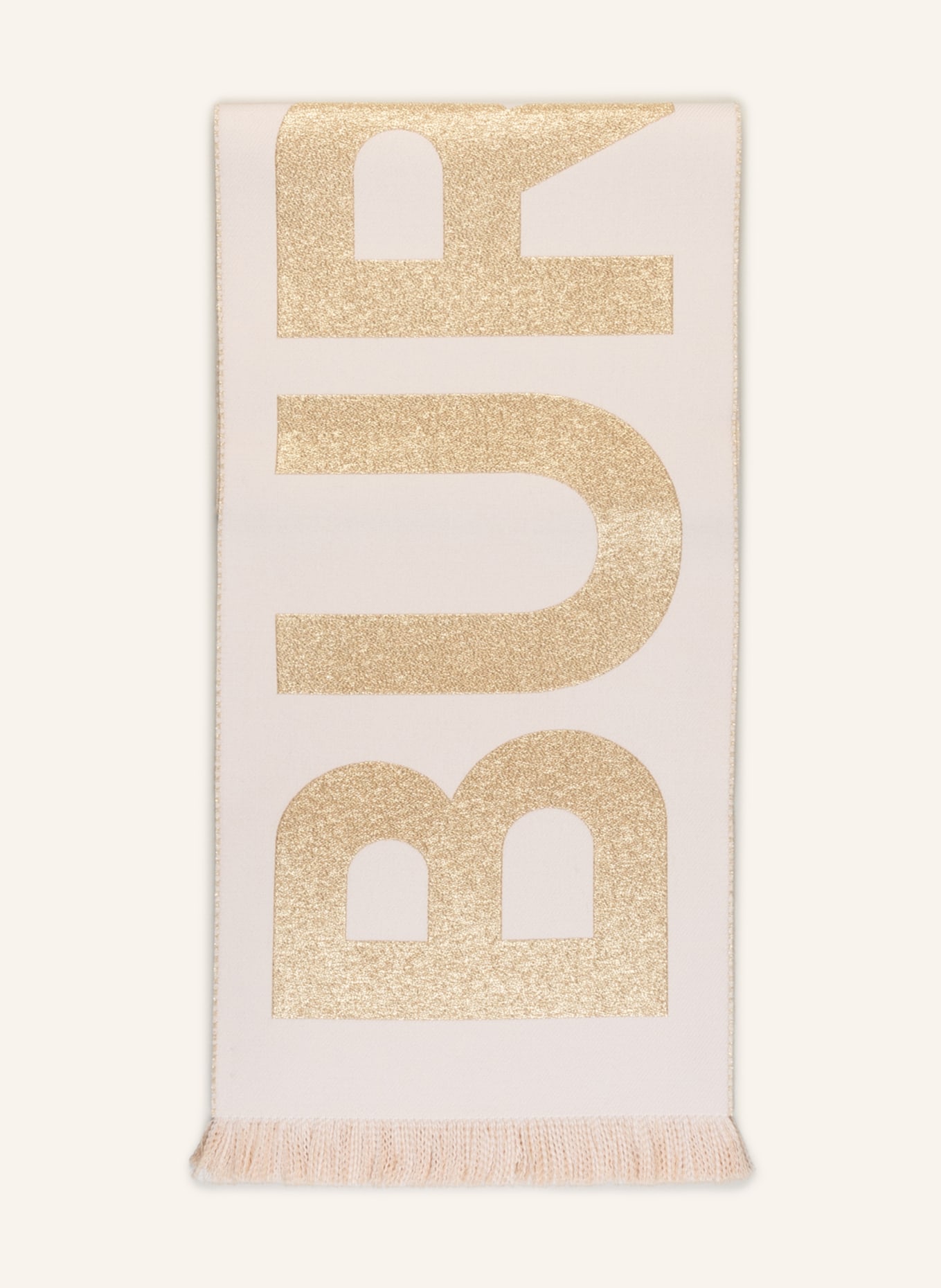 BURBERRY Scarf with glitter thread, Color: CAMEL/ NUDE/ GOLD (Image 1)