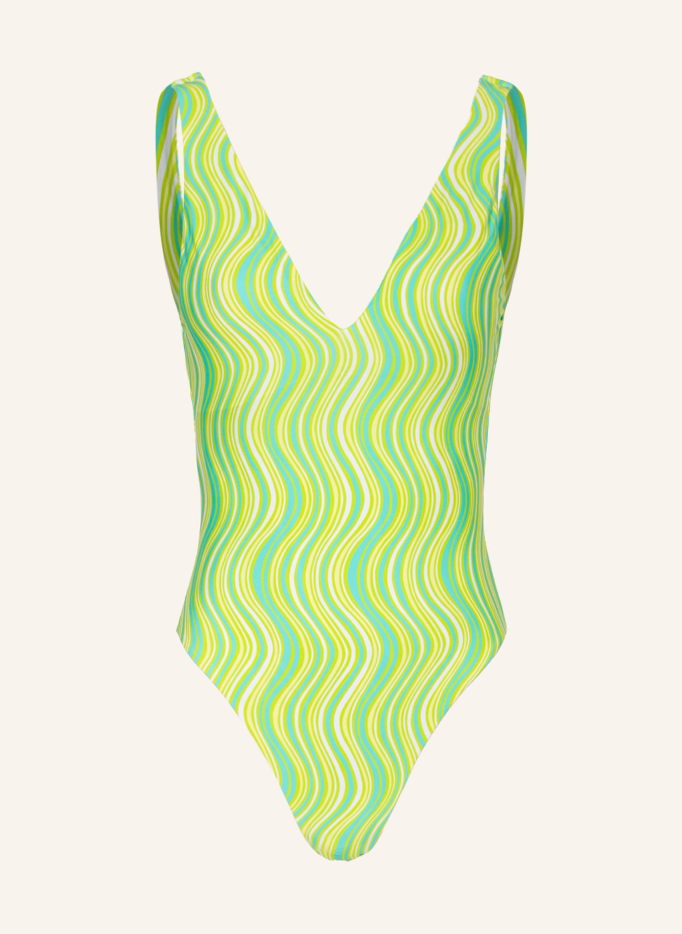 SEAFOLLY Swimsuit MOD SQUAD, reversible, Color: WHITE/ TURQUOISE/ LIGHT GREEN (Image 1)