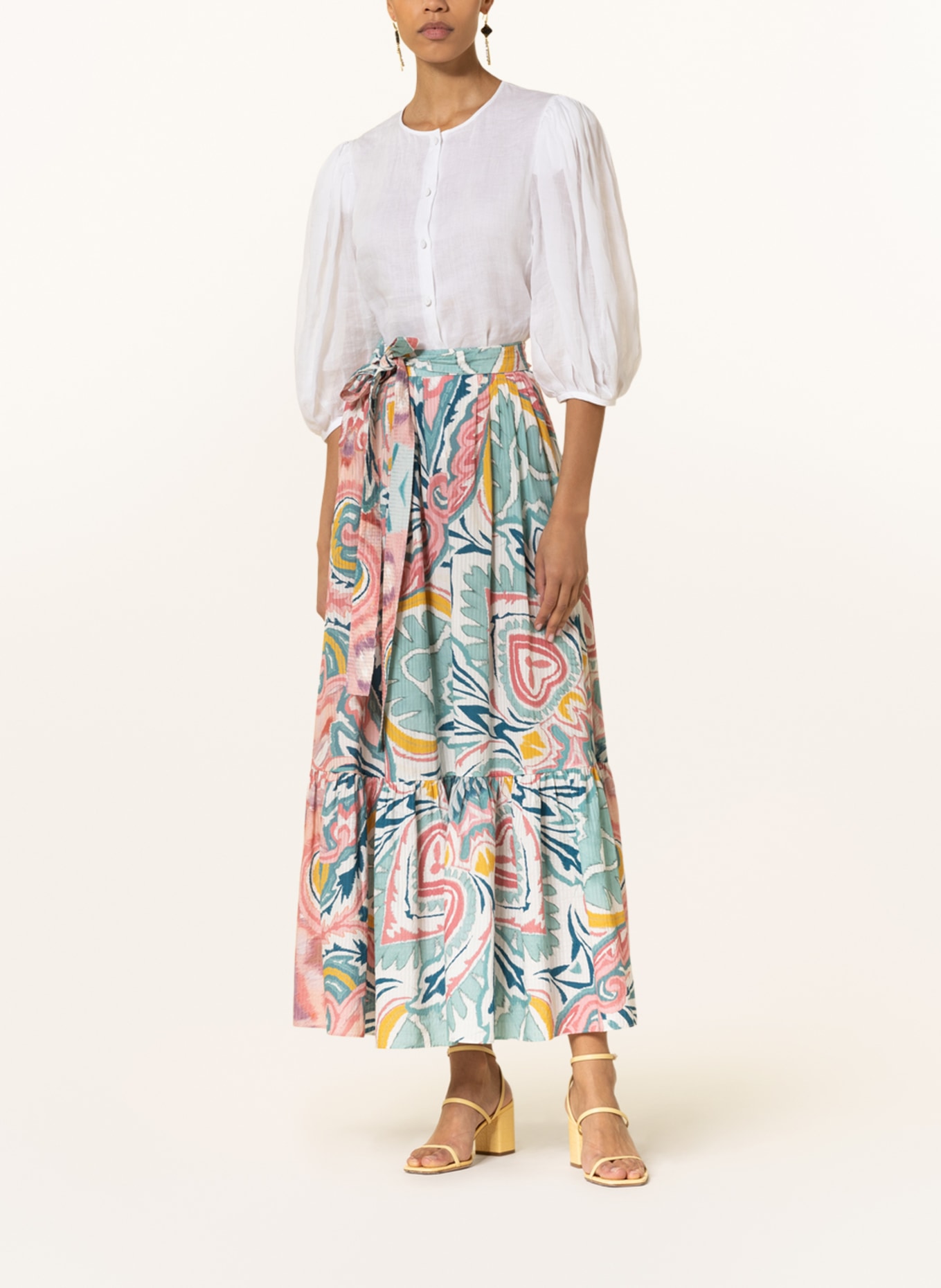 ETRO Skirt, Color: WHITE/ BLUE/ PINK (Image 2)