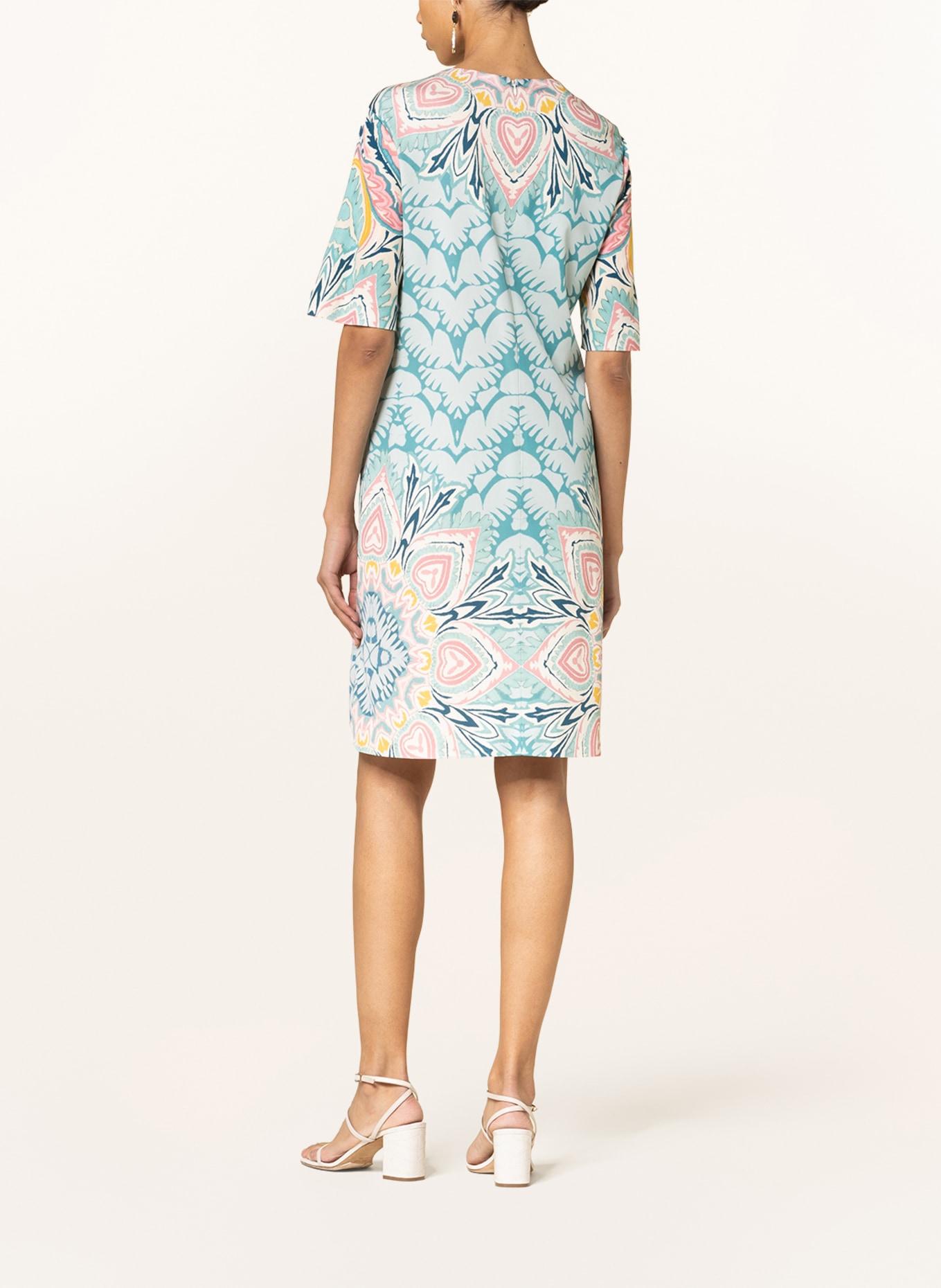 ETRO Jersey dress, Color: TURQUOISE/ PINK/ DARK YELLOW (Image 3)