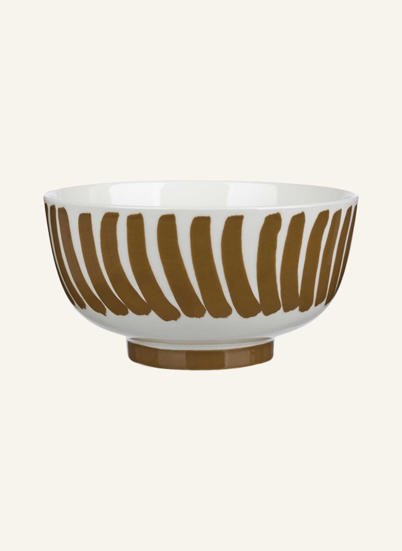 marimekko Bowl OIVA/HYRÄILY, Color: WHITE/ BROWN (Image 1)
