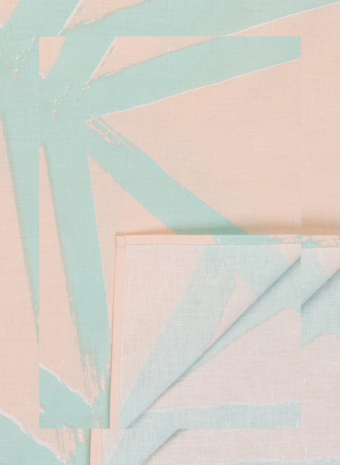 marimekko Set of 3 cloth napkins UKKOSPILVI, Color: LIGHT ORANGE/ MINT (Image 3)