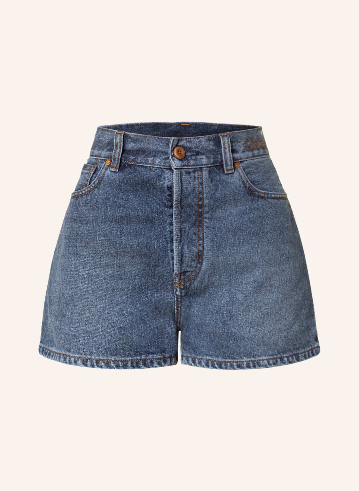 Chloé Denim shorts, Color: 40X DUSKY BLUE (Image 1)